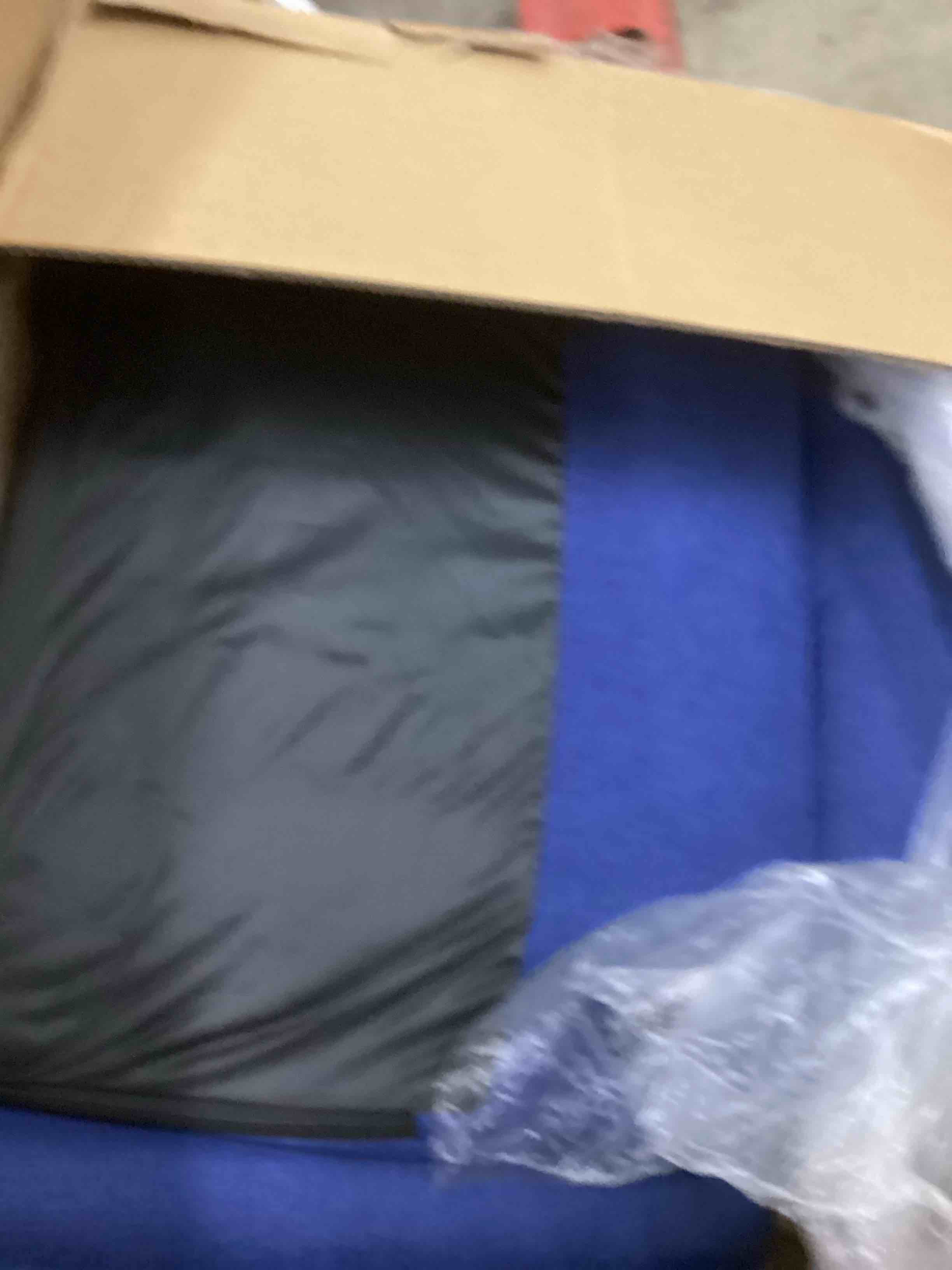 Condition photo showing New/Like New for Indoor Floor Chair with Armrest and Pillow Folding Chaise Lounge Sofa 14-Position Adjustable Comfy Gaming Recliner Chair Padded Seats for Adults (Blue)