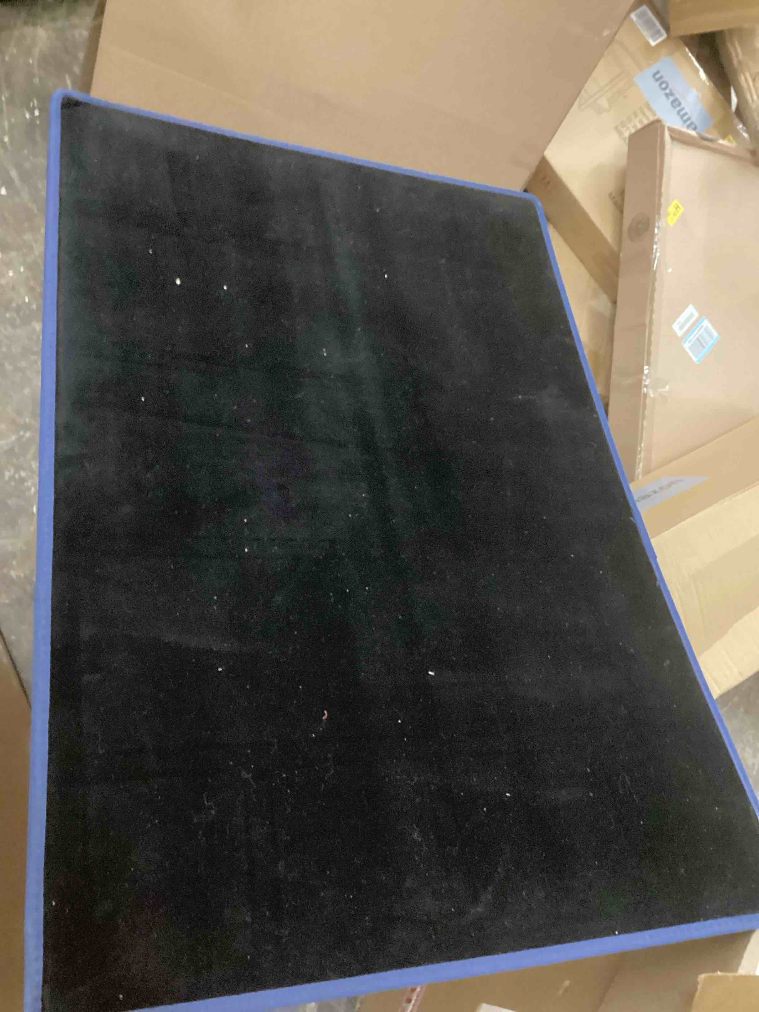 Condition photo showing As Is for Becko US Jigsaw Puzzle Board Portable Puzzle Mat for Puzzles Storage Saver, Non-Slip Surface, Sturdy and Movable, Up to 1000 Pieces (Blue/Black) Black 1