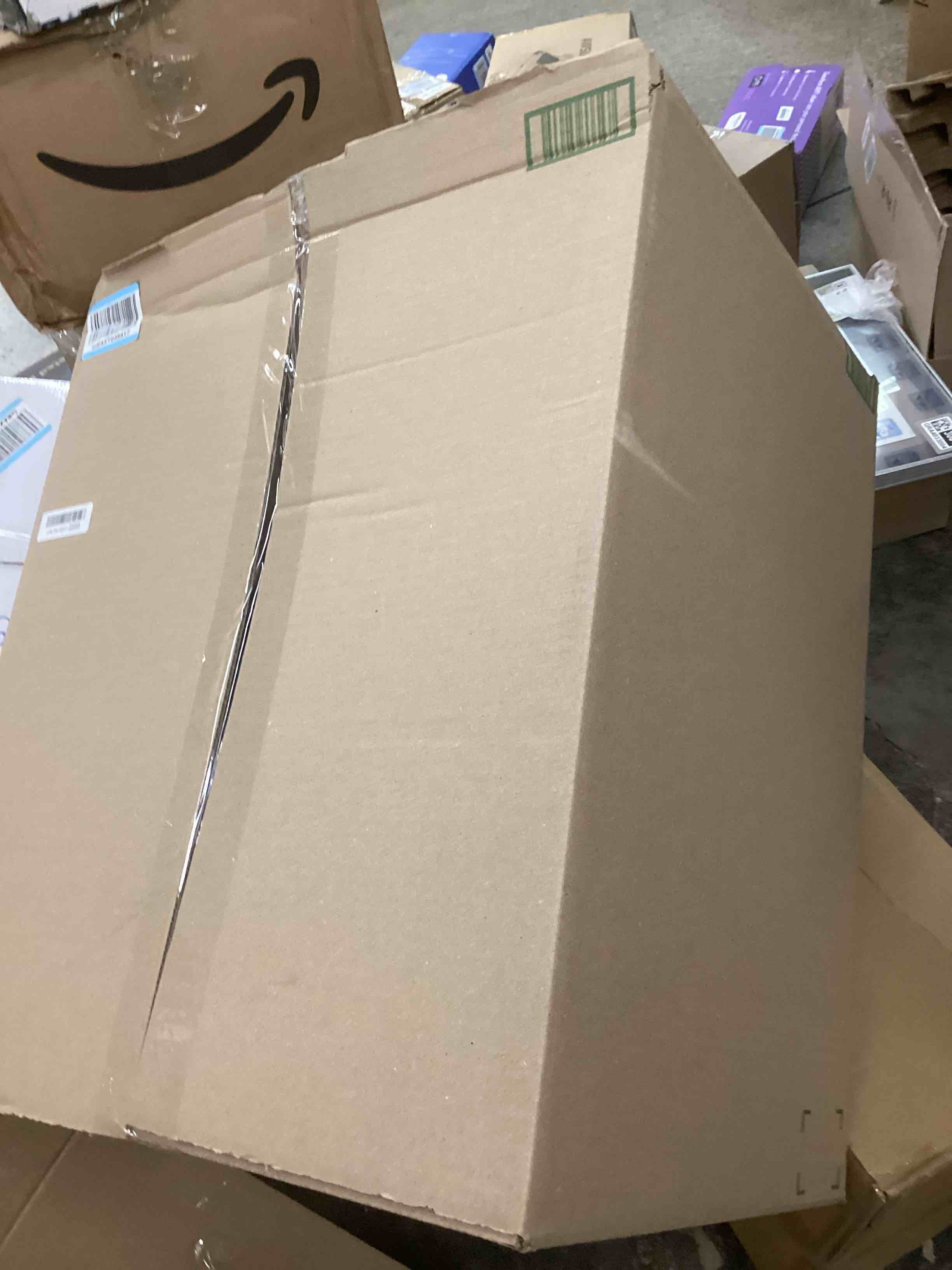 Condition photo showing As Is for Nature’s Miracle Hooded Flip Top Litter Box for Cats, With Built-In Odor Control Charcoal Filter Silver/Grey