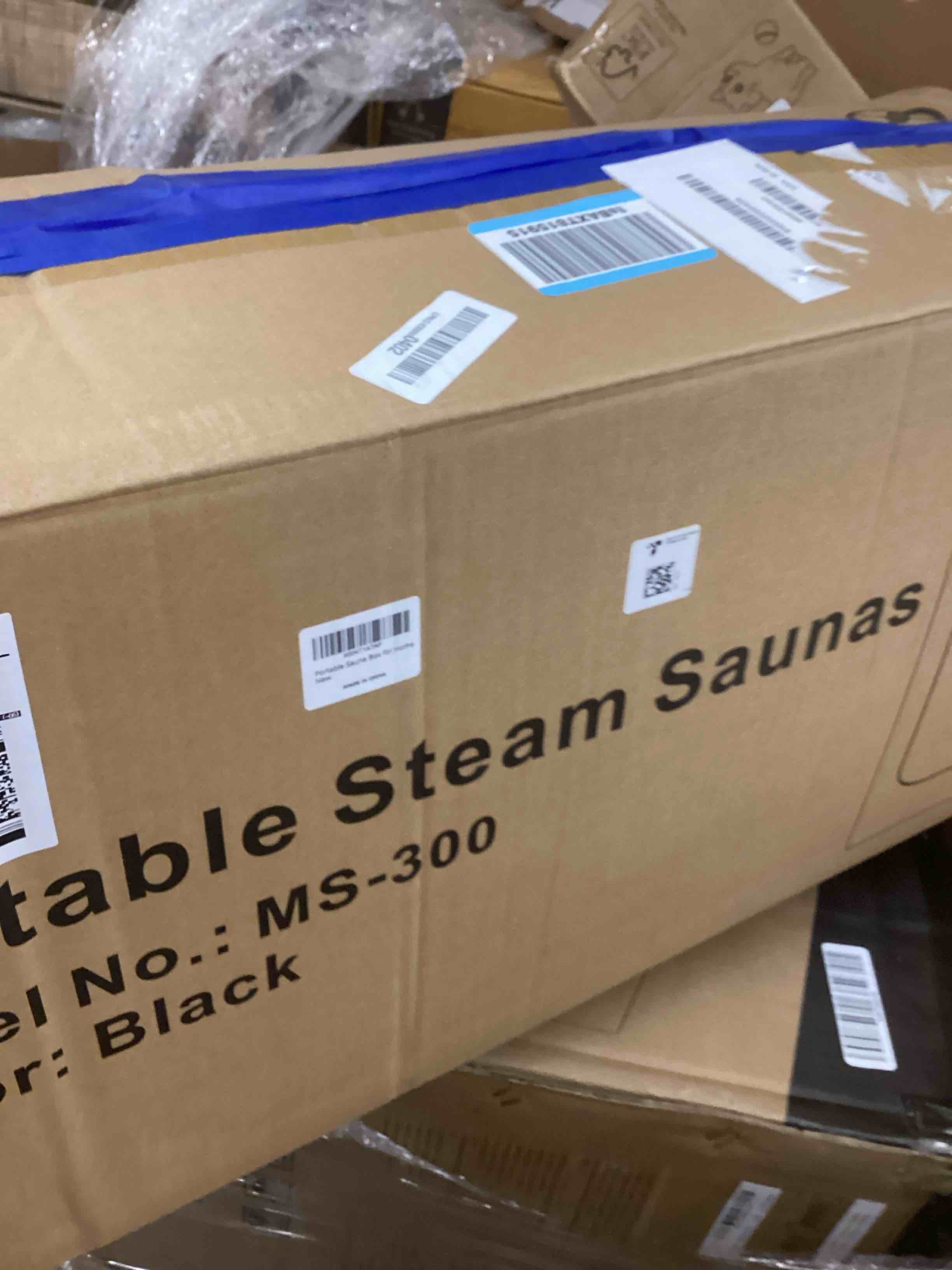 Condition photo showing New/Like New for Portable Sauna for Home, Personal SPA Steam Sauna with 10 Min Fast Heating & 9 Levels Heat, Warm Sauna Tent with 3L/1200W Steamer, Folding Chair, Remote Control for Body Relaxation,32" x 32" x 71"