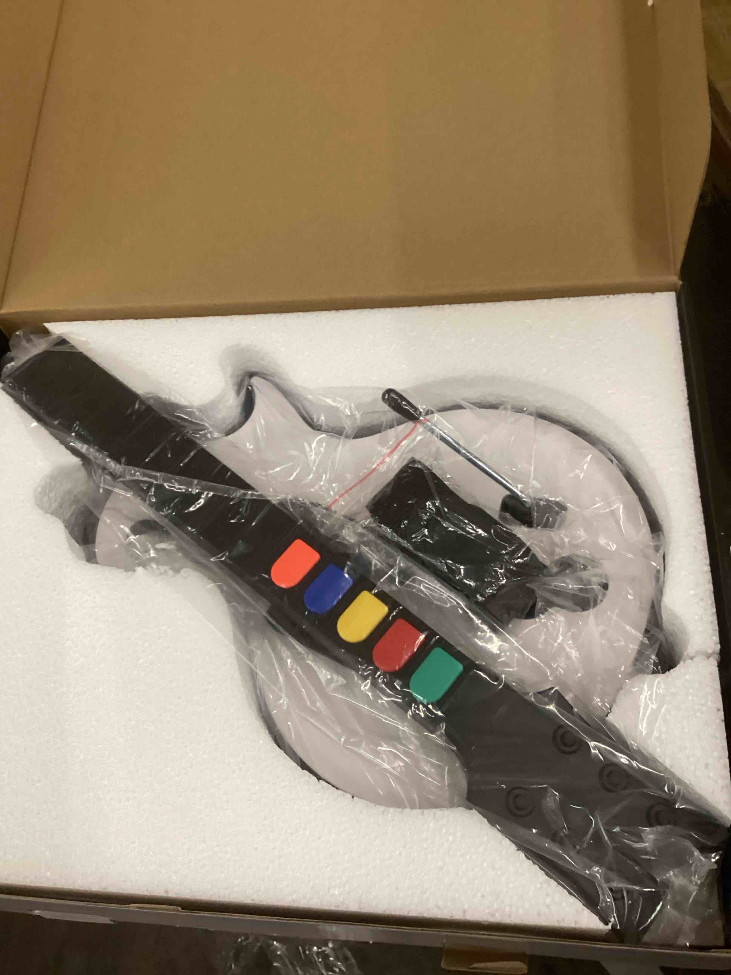 Condition photo showing New/Like New for DOYO Wireless Wii Guitar Hero Controller Compatible with Guitar Hero and Rock Band 2 & 3 Games with Strap (Excludes Rock Band 1), White
