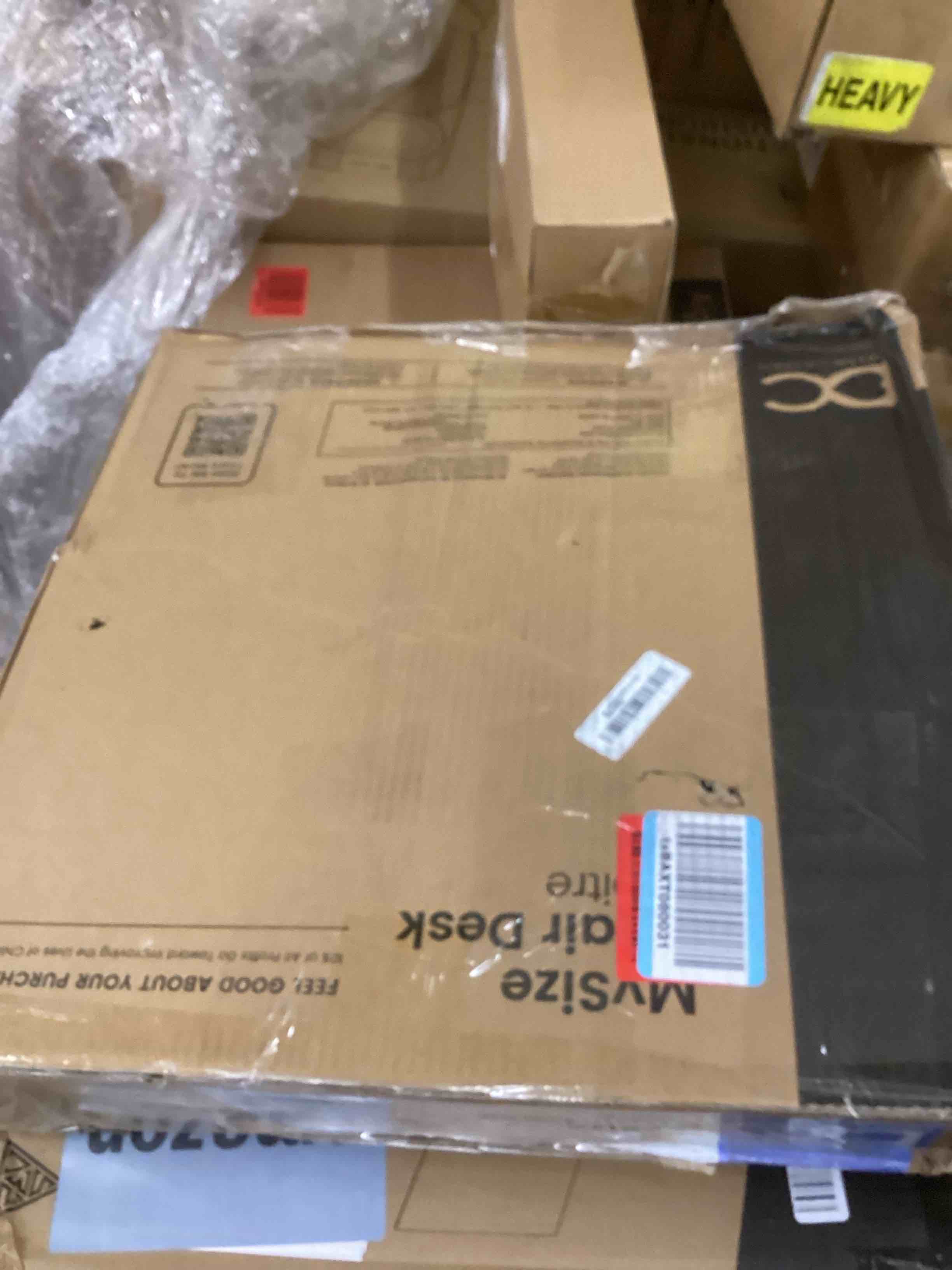 Condition photo showing As Is for Delta Children MySize Chair Desk With Storage Bin, Grey