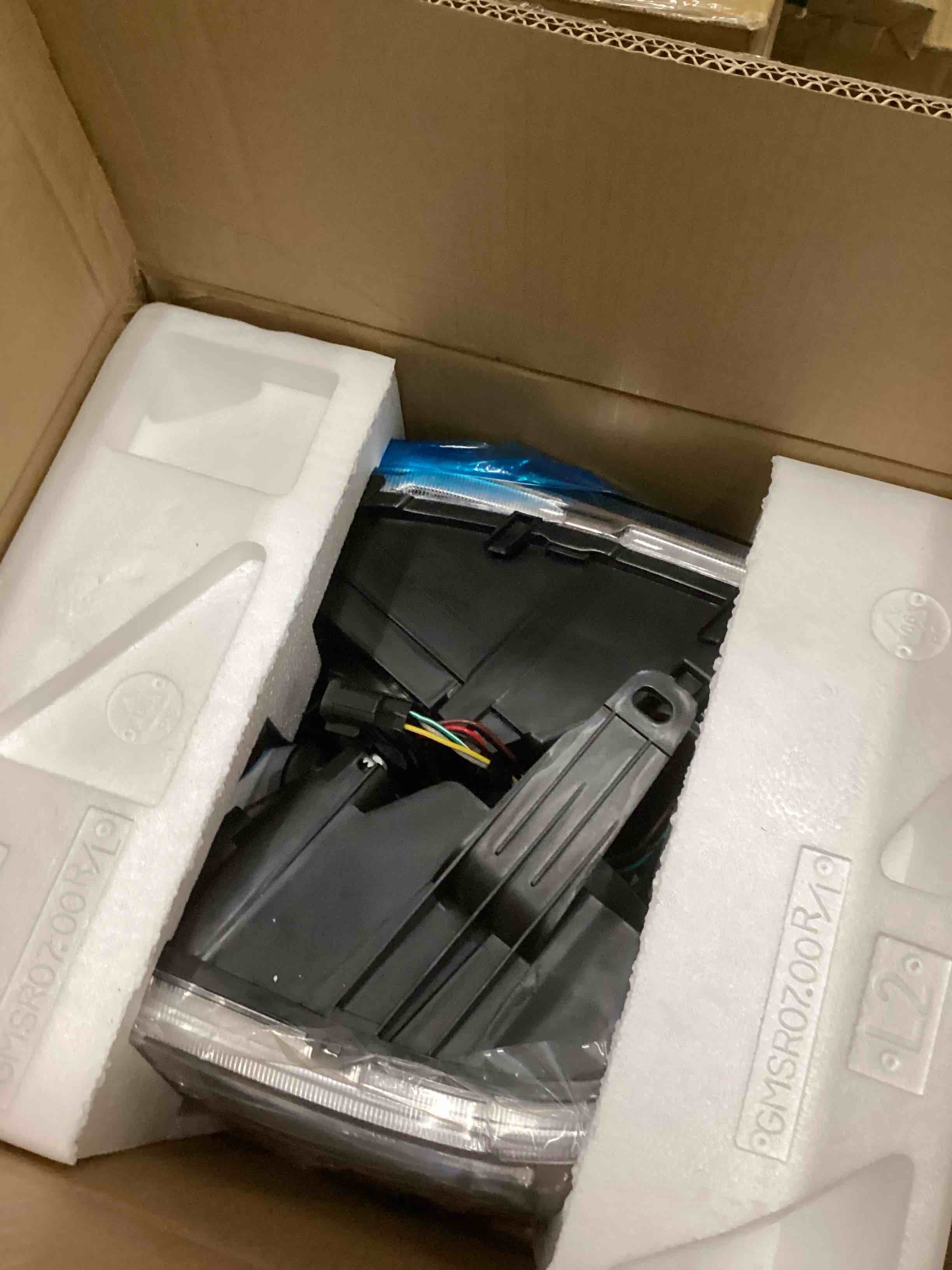 Condition photo showing New/Like New for AS Headlights for 2007 2008 2009 2010 2011 2012 2013 GMC Sierra Headlights for 07-13 Sierra 1500/07 08 09 10 11 12 13 14 Sierra 2500 HD/3500 HD with Chrome Housing Amber Reflector Clear Lens Pair 2007 2008 2009 2010 2011 2012 2013 GMC Sierra 1500/Sierra 2500 HD/3500 HD Chrome