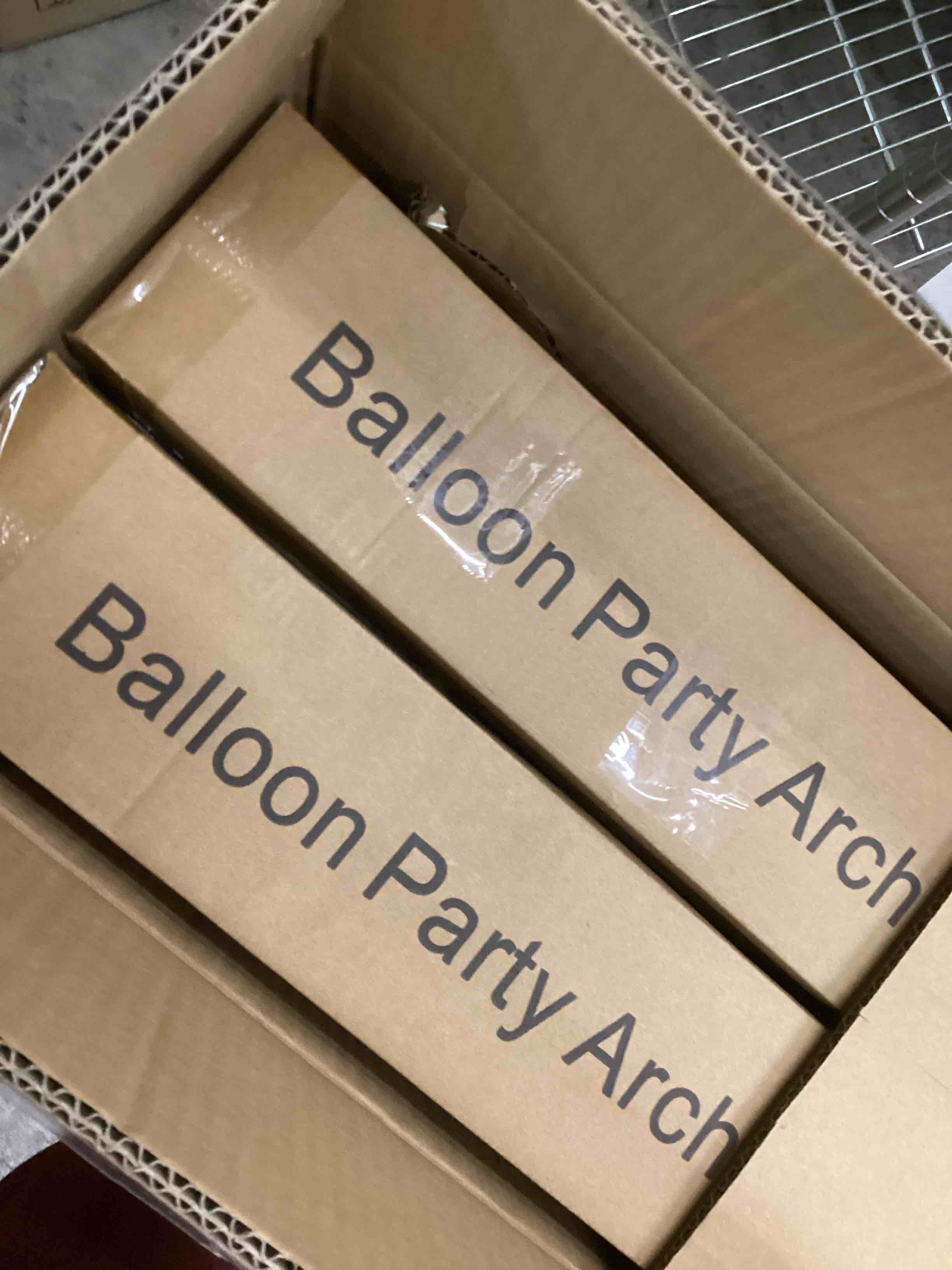 Condition photo showing New/Like New for 2 Pack Arch Backdrop Stand (7.2FT/6FT), Balloon Arch Stand, Metal Background Arch Stand, Backdrop Arch Frame, Wedding Arch for Backdrop Gold 7.2 FT/6 FT