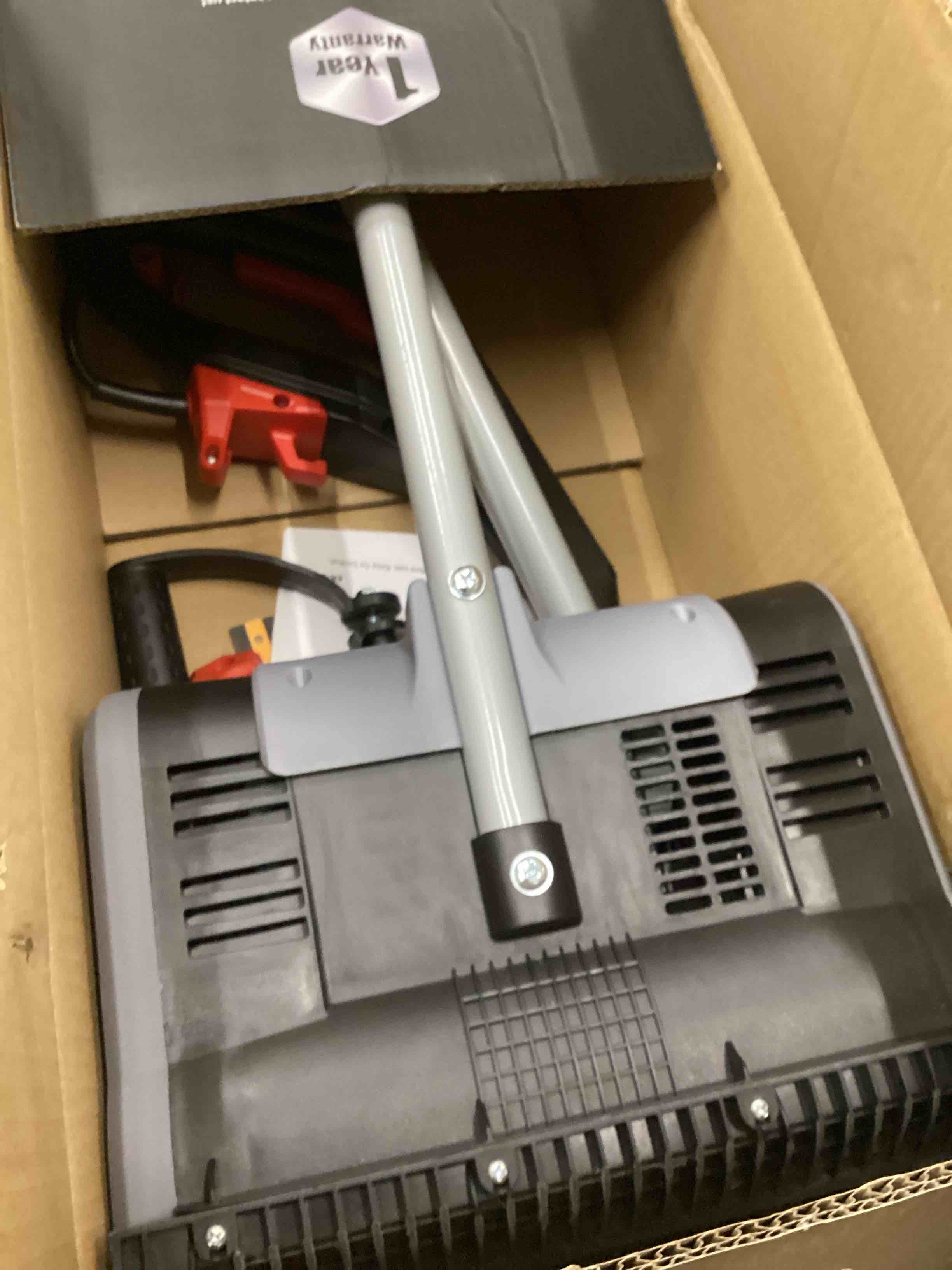 Condition photo showing Good Condition for EWORK Corded Snow Shovel 11-Inch 1200W 10A Powerful Electric Snow Shovels, 6-Inch Clearing Depth, 23-Foot Max Throw Distance, Power Snow Blower for Driveway, Steps, Sidewalk, Porch