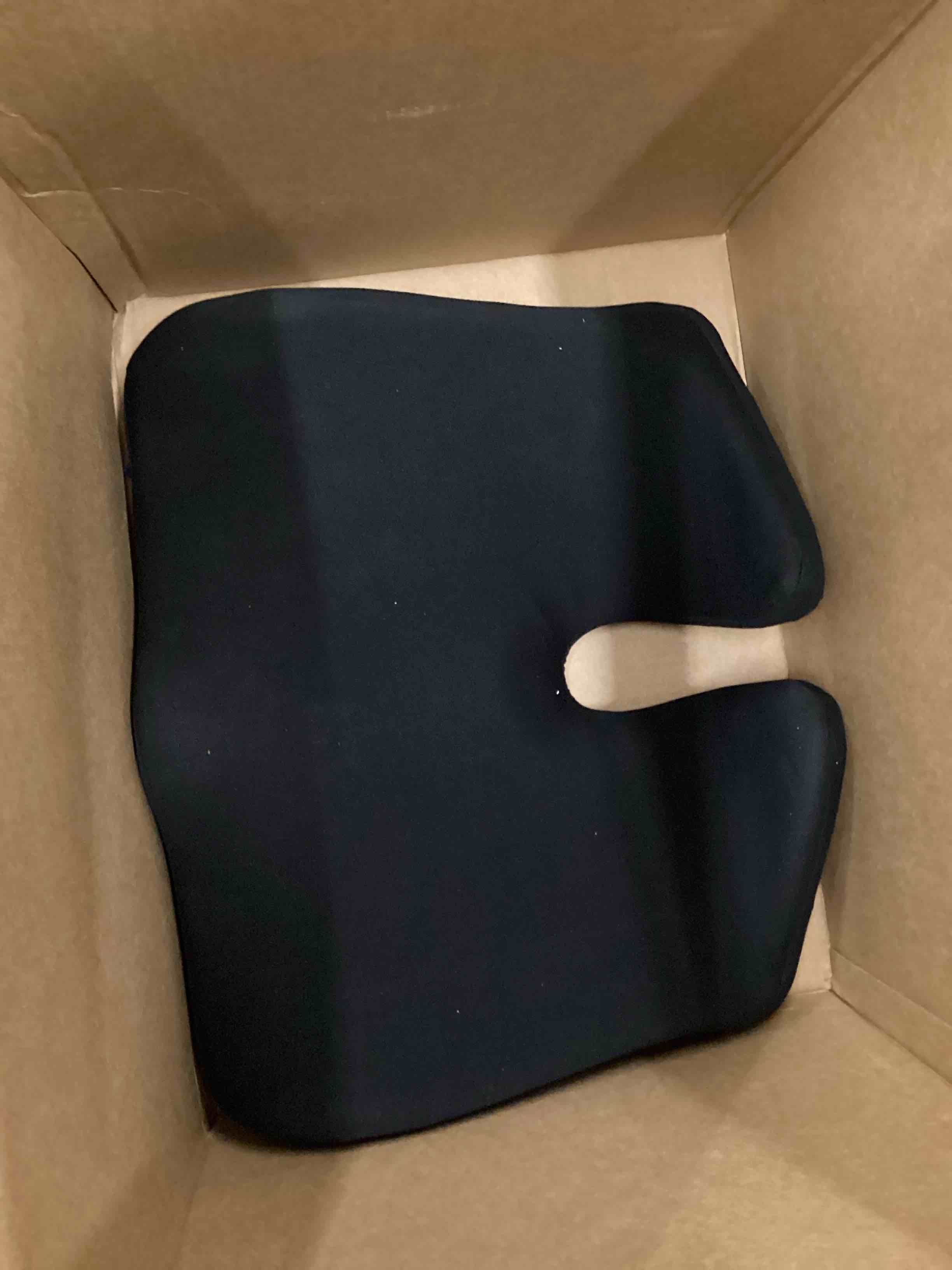 Condition photo showing Good Condition for Cushion Lab Patented Pressure Relief Seat Cushion for Long Sitting Hours on Office & Home Chair - Extra-Dense Memory Foam for Soft Support. Car Pad for Hip, Tailbone, Coccyx, Sciatica - Black