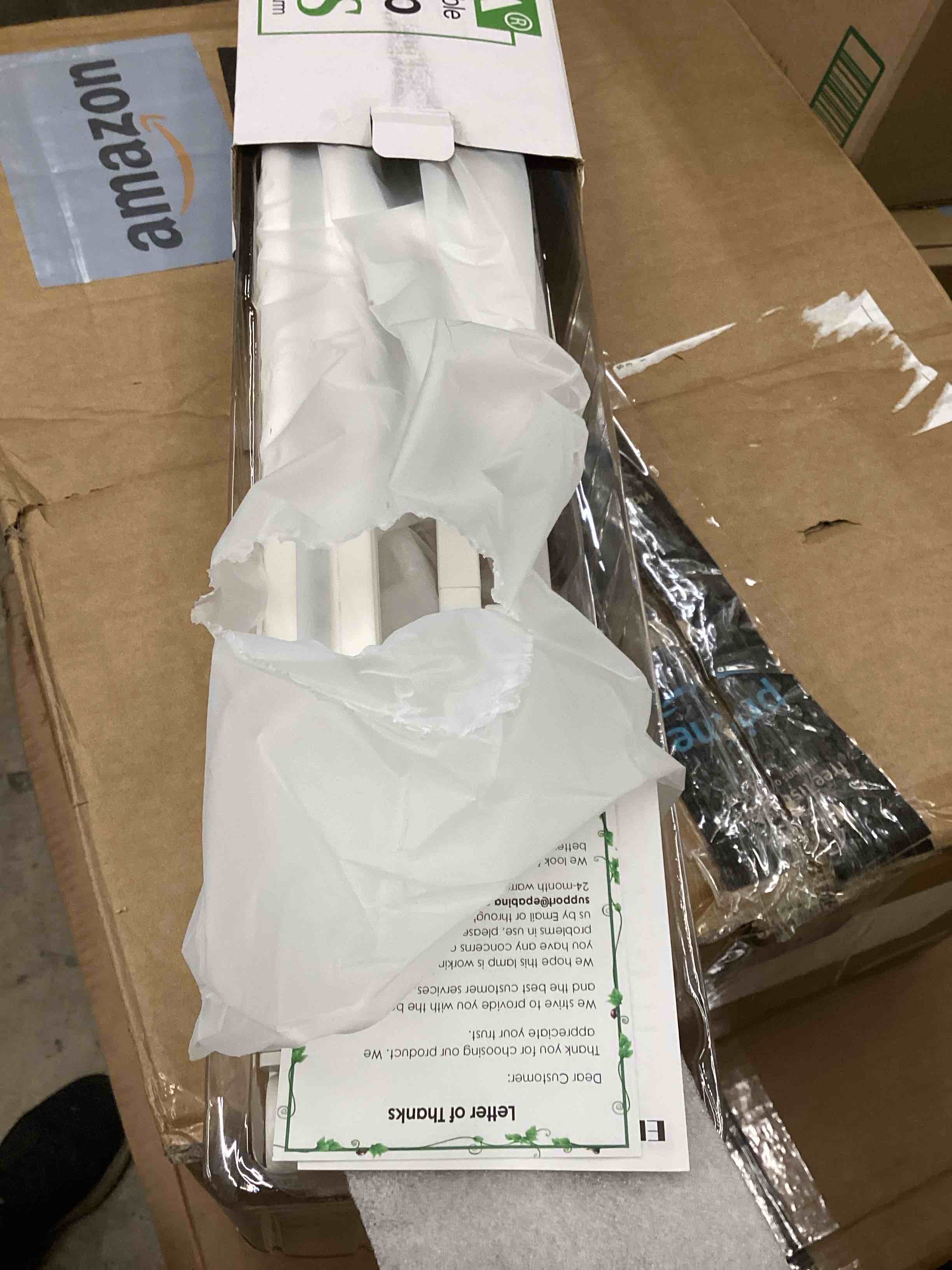 Condition photo showing Good Condition for 36W Ultra Bright Architect Desk Lamp with Clamp, Tall Overhead Rotatable Led Desk Light for Home Office, 47Inch Long Adjustable Monitor Light Bar with Remote for Computer Screen Desktop Table White