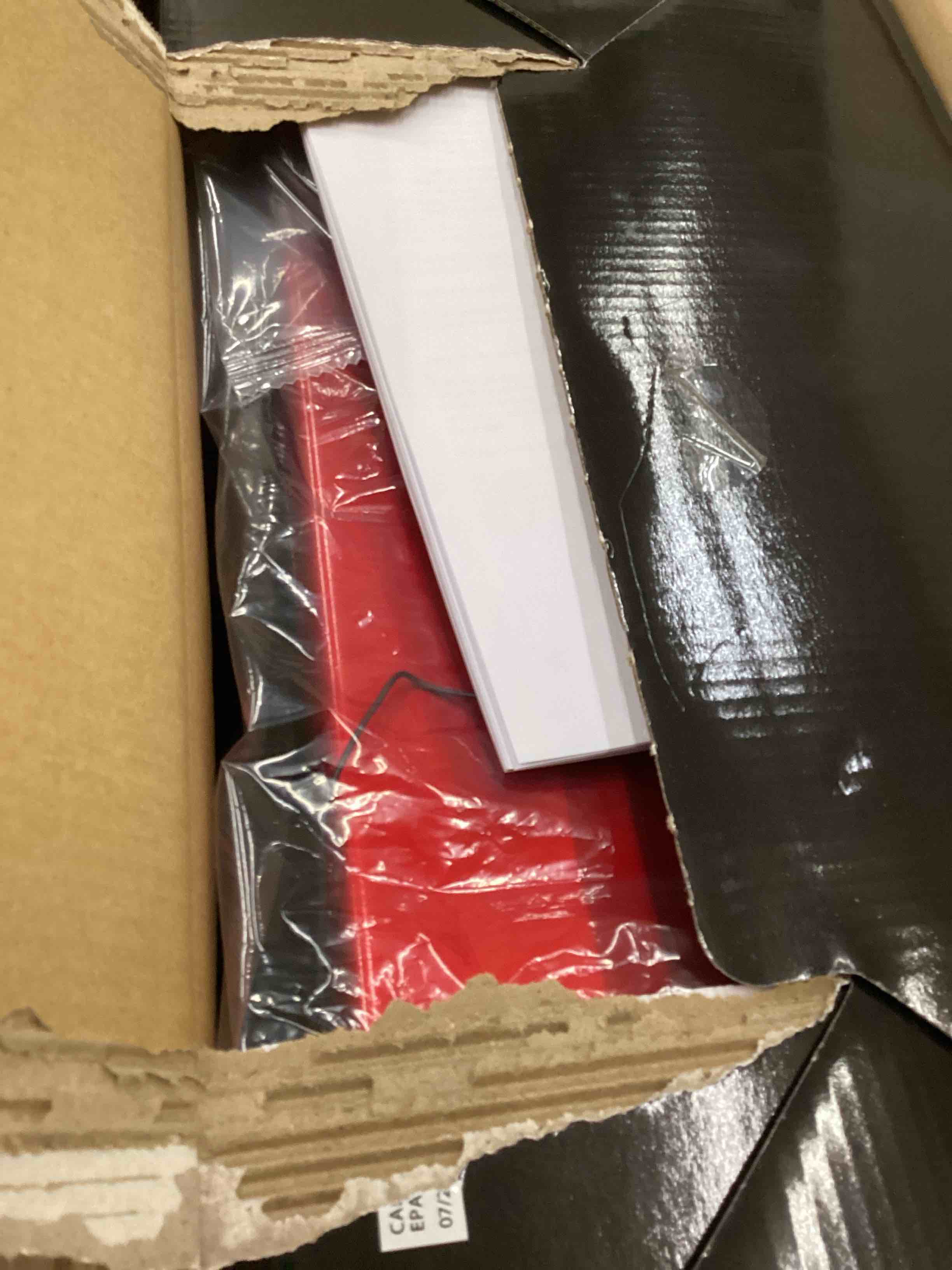 Condition photo showing New/Like New for Victrola Haley Retro Bluetooth Record Player & Multimedia Center with Built-in Speakers - 3-Speed Turntable, CD Player, AM/FM Radio, 3.5mm Aux-In, Wireless Music Streaming, Red Red Record Player