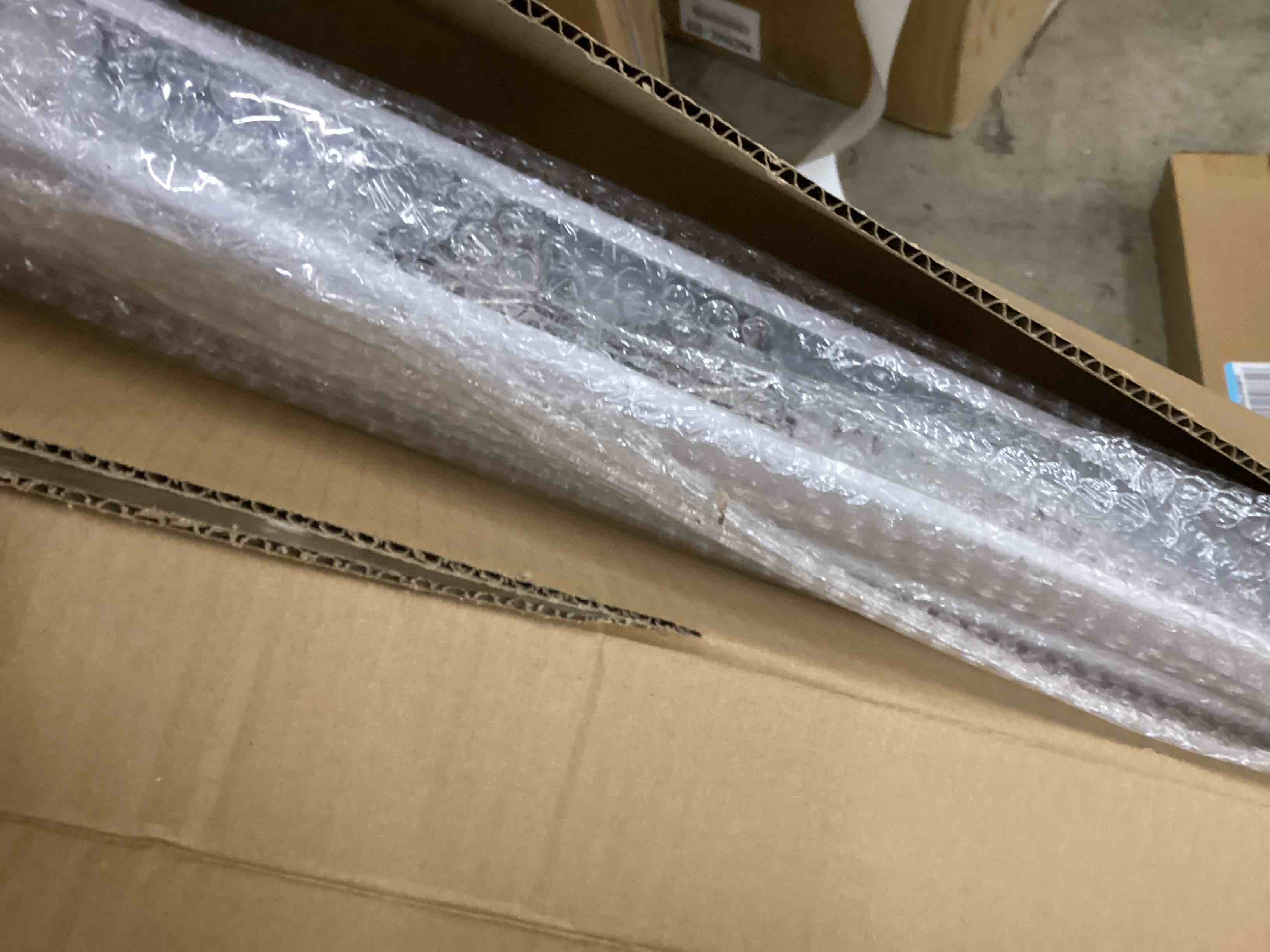 Condition photo showing New/Like New for Cordless Cellular Shades Light Filtering Honeycomb Window Blinds Pull Down Cellular Shades 1.5 inch Cell Pleated for Bedroom Home Office (Half Shading Grey,48" W x 60" H)