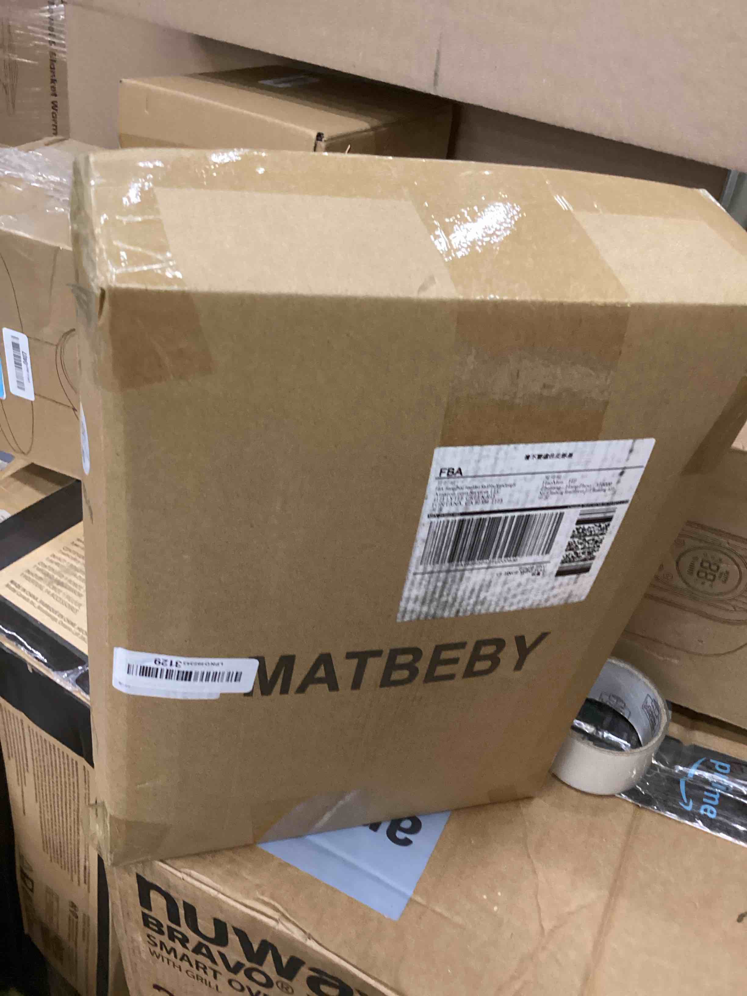 Condition photo showing New/Like New for MATBEBY Full Size Mattress Pad - Cooling Breathable Mattress Topper, Quilted Fitted Mattress Protector, Pillow Top Mattress Cover with 8-21" Deep Pocket, Soft, Machine Washable, White, 54x75 Inches White - Checkered Full