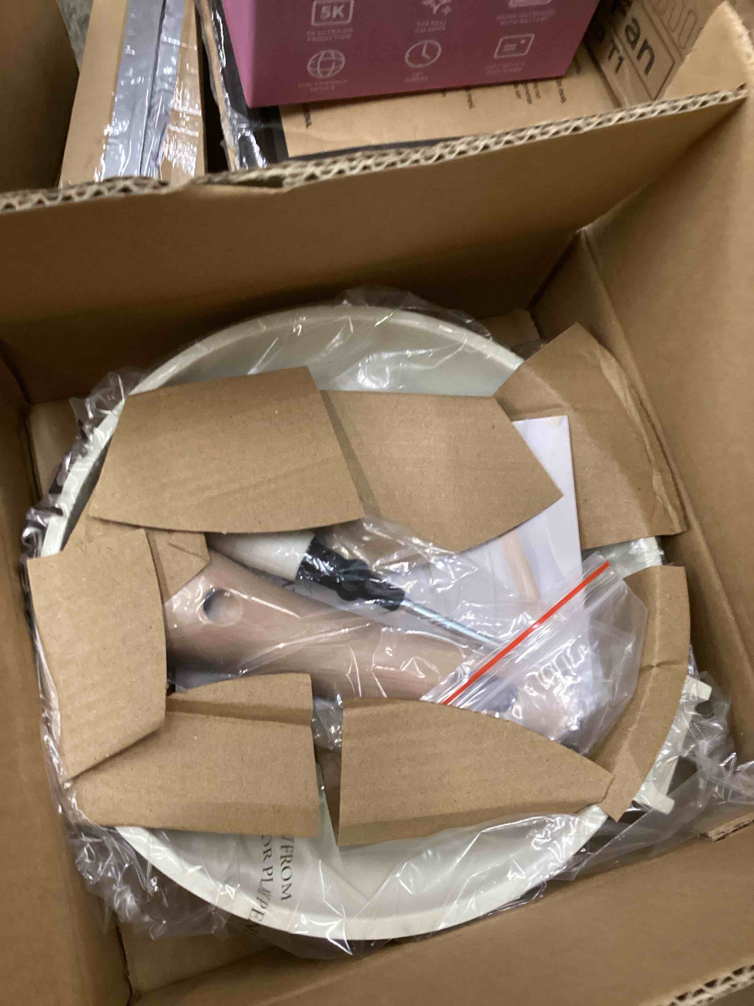 Condition photo showing New/Like New for CAROTE Non Stick Frying Pan Skillet, Omelet Pan, Healthy Non Toxic Granite Chef Pan, Induction Compatible Egg Frying Pan with Heat-Resistant Handle, PFOA-Free,Cream White, 8" Cream White 8"