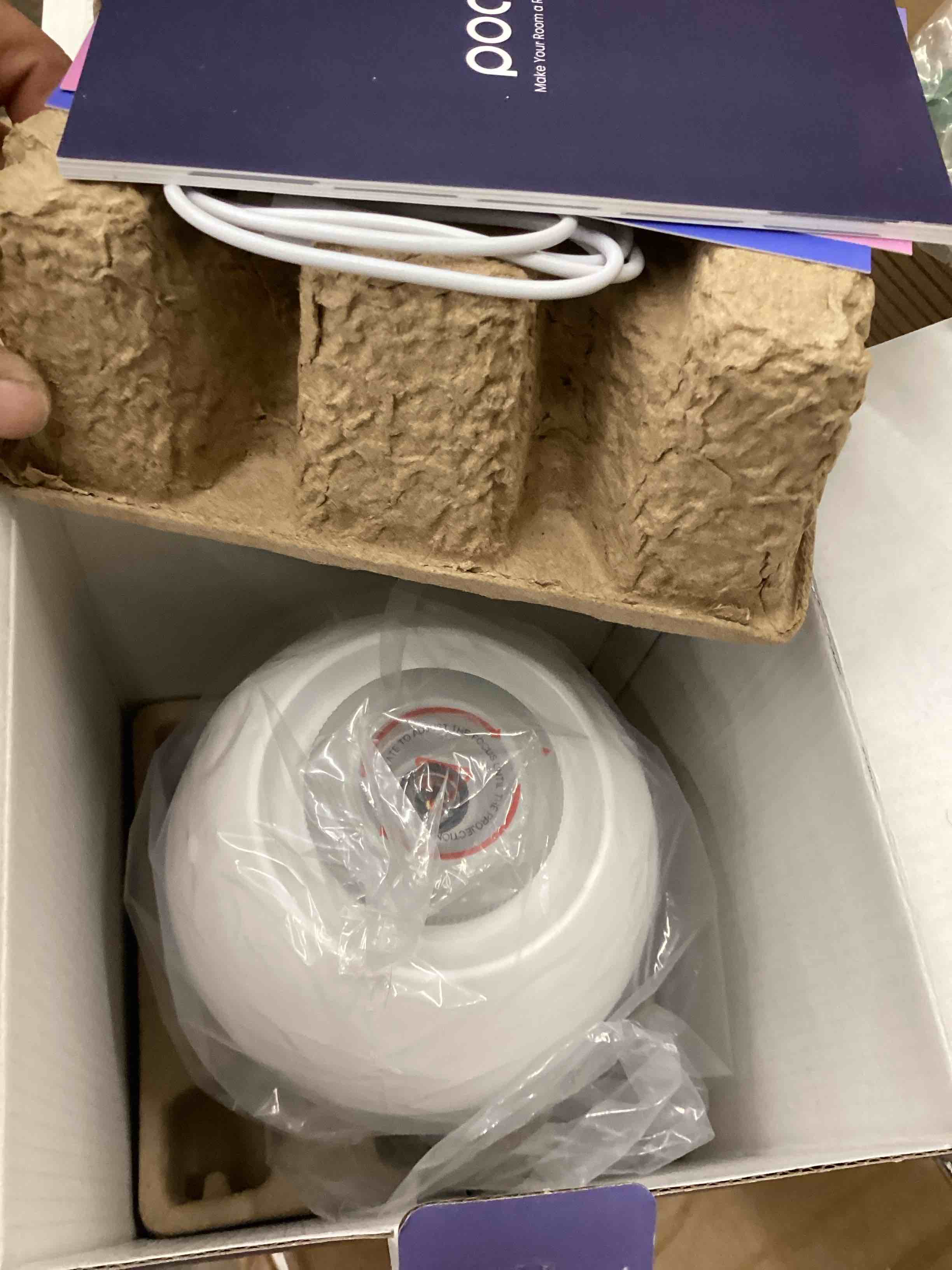 Condition photo showing Good Condition for POCOCO Galaxy Star Projector for Bedroom with Replaceable Optical Film Discs, Home Planetarium Night Light Projector with High-Definition Soft Light for Relax, Study, and Meditate, Stress Relief Gifts White