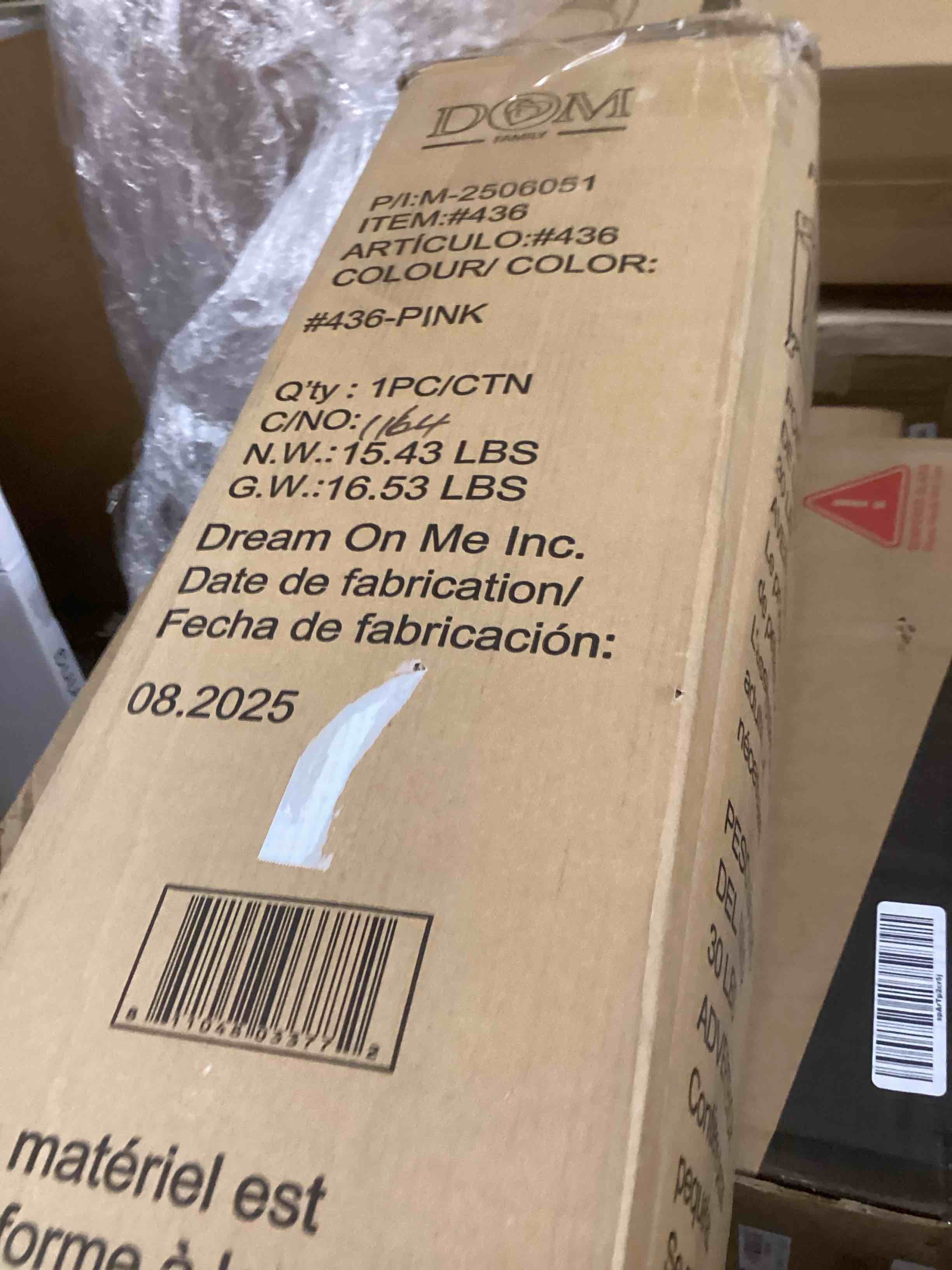 Condition photo showing New/Like New for Dream On Me Nest Portable Playard , Award-Winning Lightweight Travel Playpen for Baby. Quick Fold, Mesh Sides, Foldable Mattress Pad, No-Tool Assembly, Meets ASTM/CPSC Standards -Pink