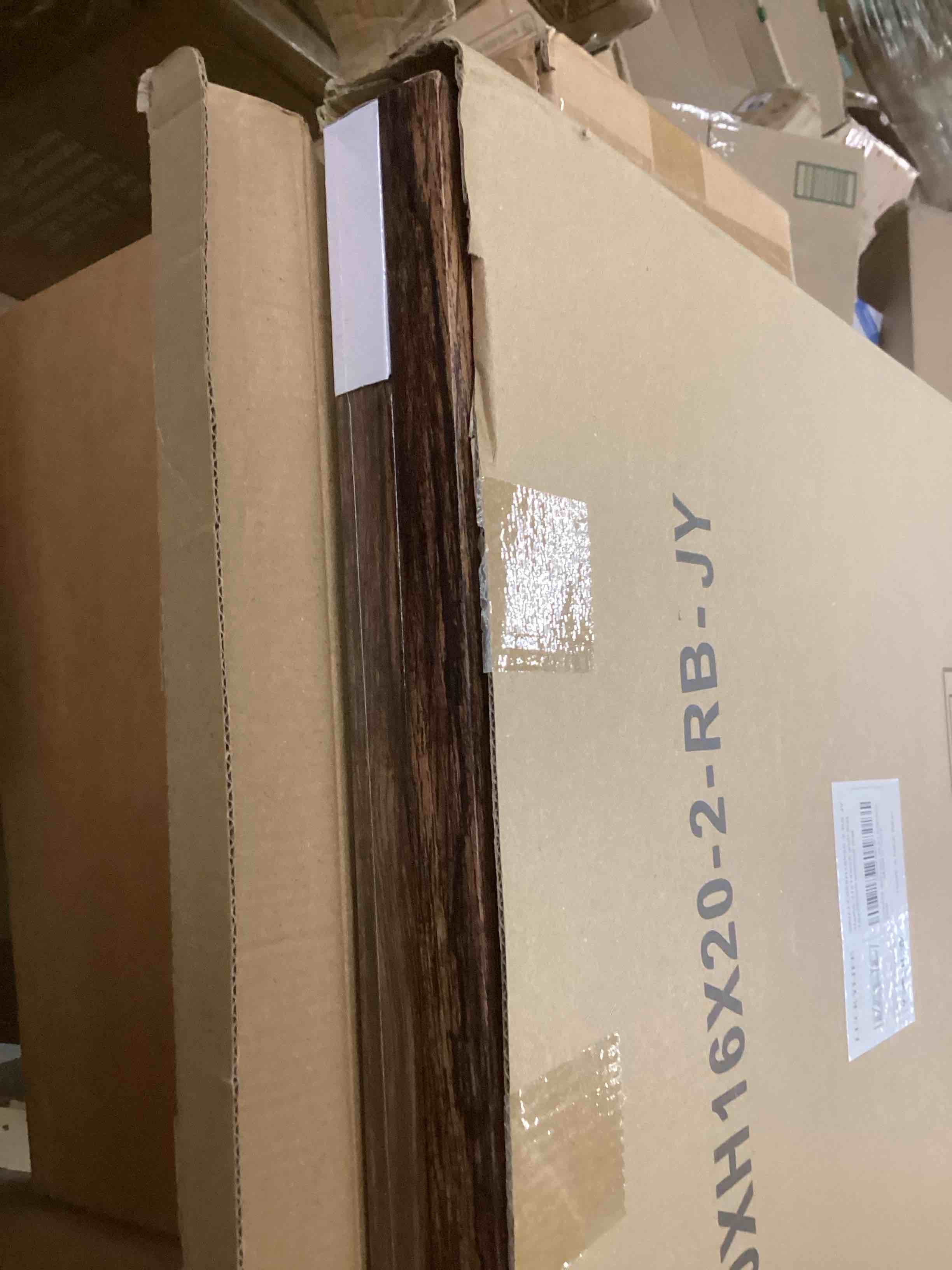 Condition photo showing New/Like New for LUCKYLIFE 16x20 Frames, Picture Frames for Wall, Display Pictures 11x14 with Mat or 16x20 without Mat, Pack of 2, Rustic Brown Brown 16x20