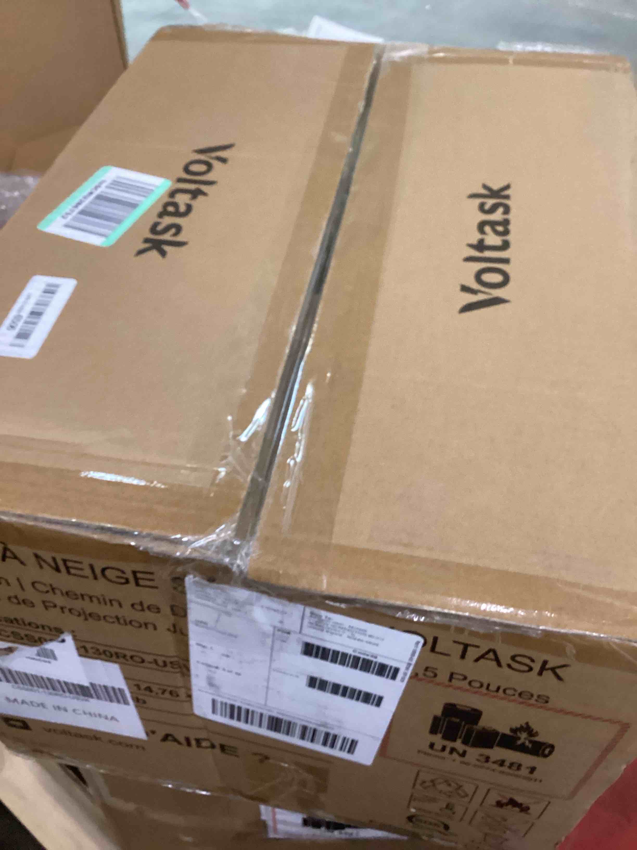 Condition photo showing As Is for VOLTASK 24V 13-inch Cordless Snow Shovel with Directional Plate, Battery & Quick Charger Included 13-Inch Black