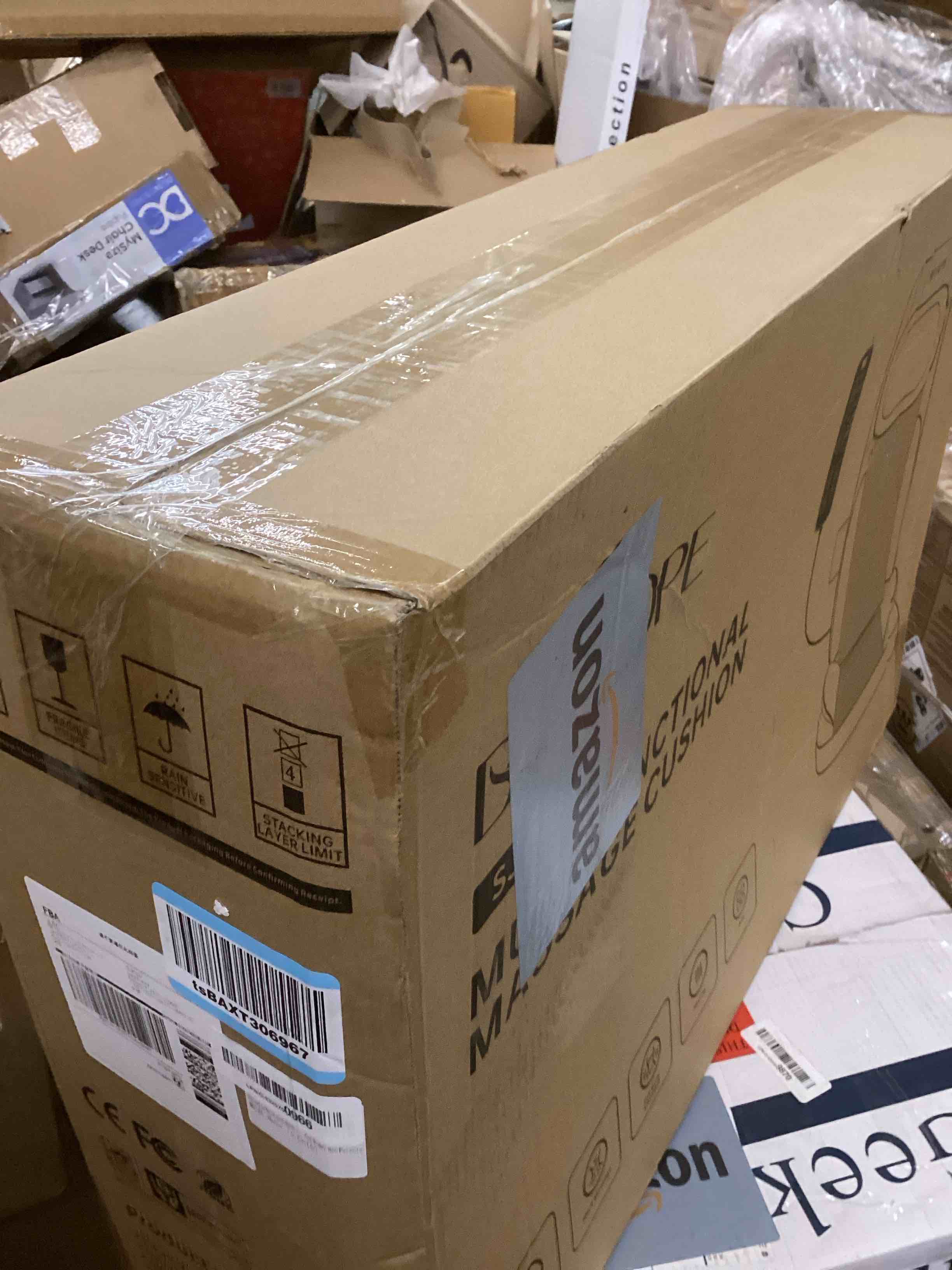 Condition photo showing New/Like New for belhope Shiatsu Neck and Back Massager with Heat, 4D Kneading Back Massager for Pain Relief Deep Tissue, Comfortable Back Massage for Chair, Massage Mat for Home, Valentines Day Gifts for Men Women