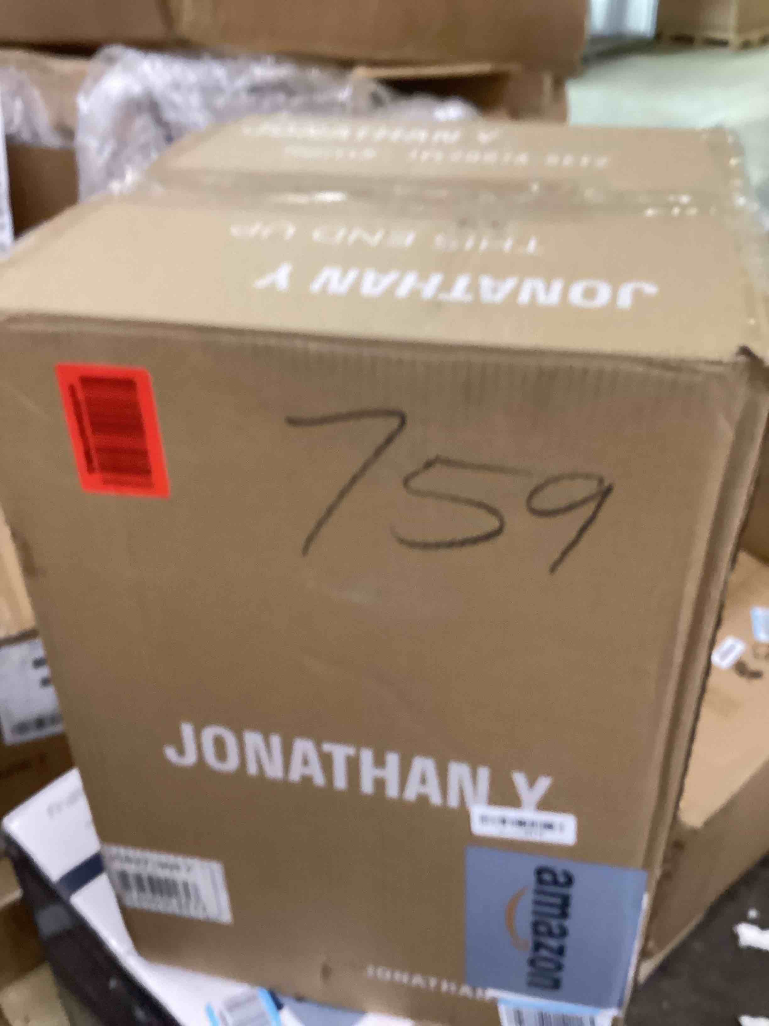 Condition photo showing Good Condition for JONATHAN Y JYL2067A-SET2 Set of 2 Table Lamps Chloe 32.5" Glass LED Table Lamp Traditional French Country Bedside Desk Nightstand Lamp for Bedroom Living Room Office College Bookcase, Champagne