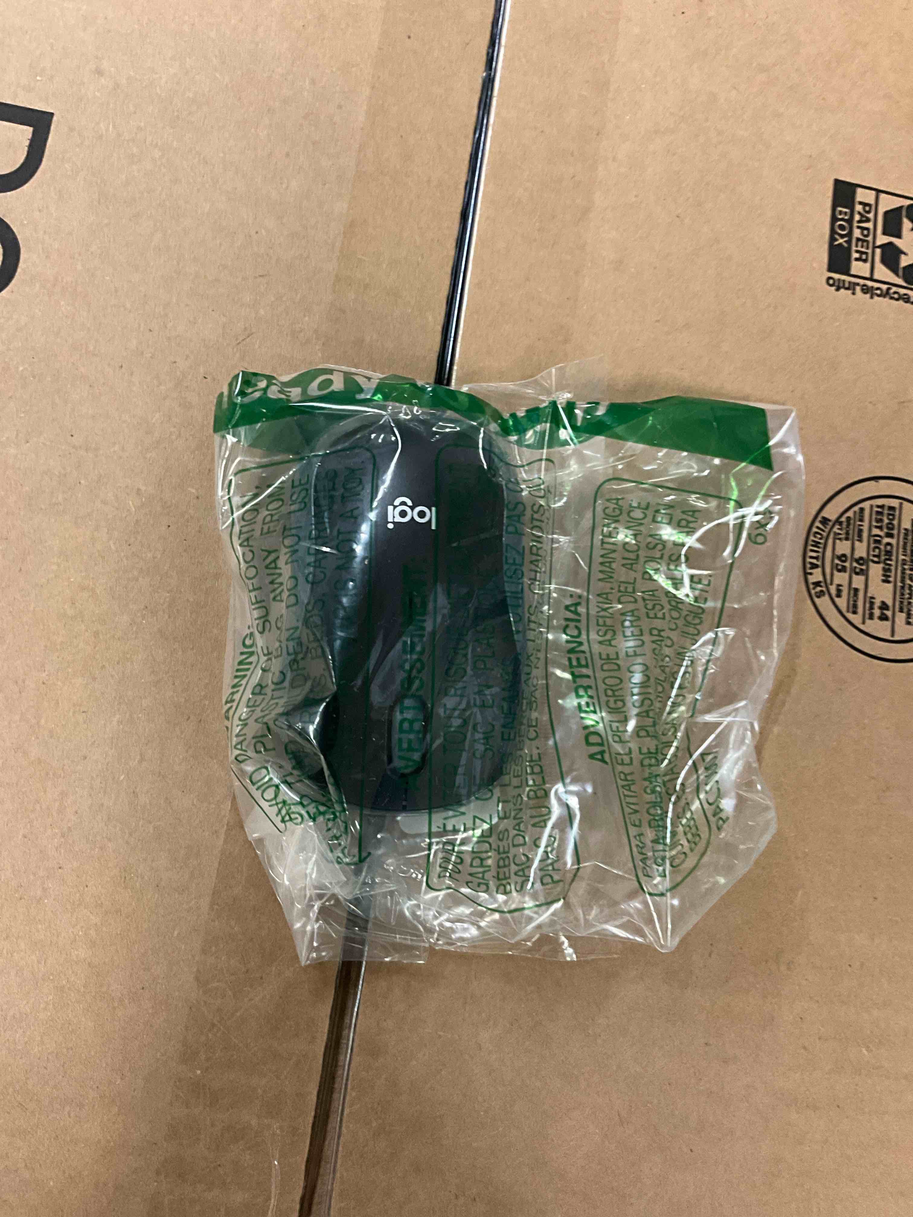 Condition photo showing Good Condition for Logitech M185 Wireless Mouse, 2.4GHz with USB Mini Receiver, 12-Month Battery Life, 1000 DPI Optical Tracking, Ambidextrous PC/Mac/Laptop - Swift Grey USB Receiver Swift Grey