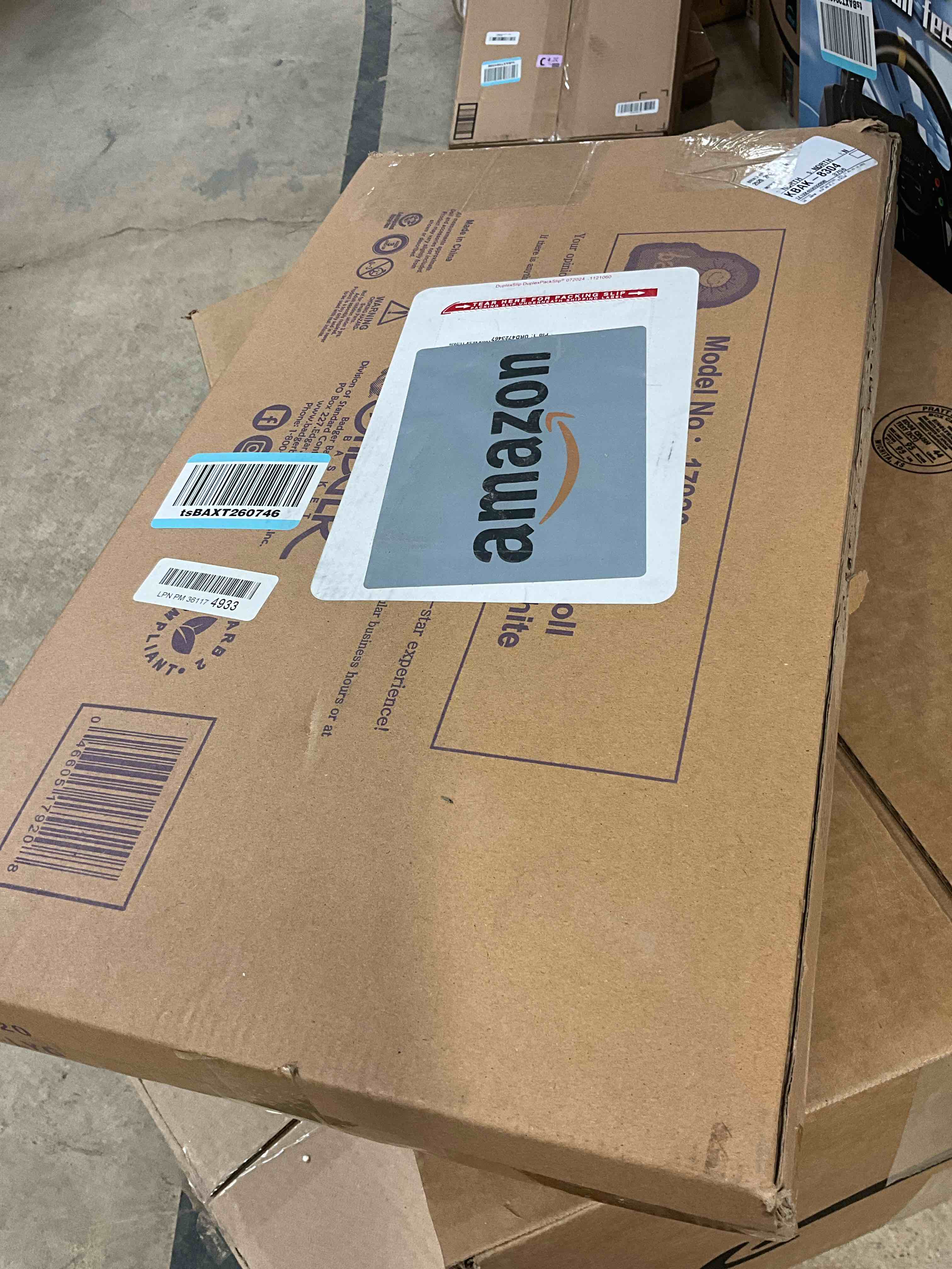 Condition photo showing Good Condition for Badger Basket Kisses Rectangle Rocking Doll Bassinet with Quilted Interior & Storage Basket – Fits Up to 20-Inch Dolls – Pink & White