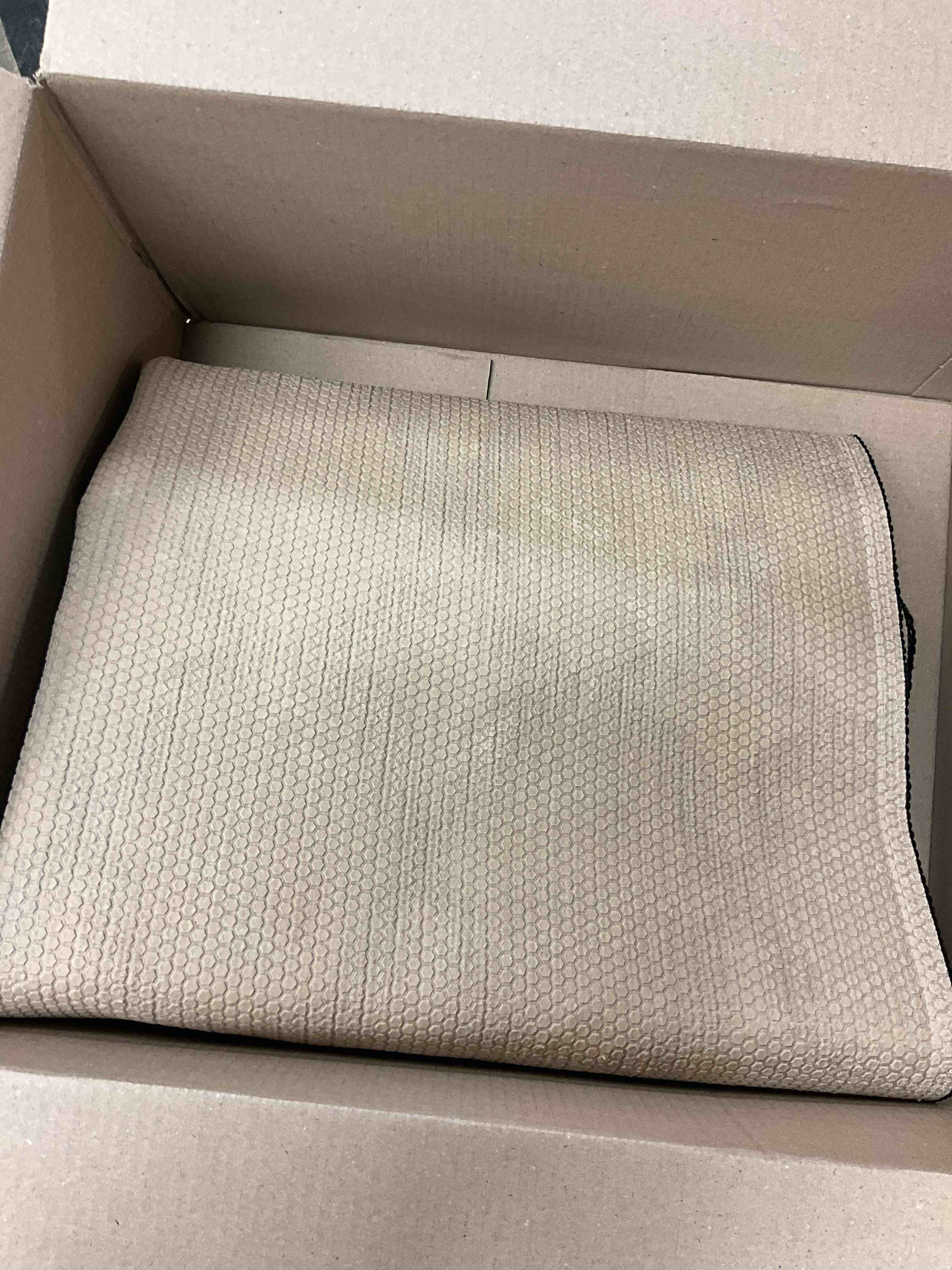 Condition photo showing Good Condition for Garland Rug Sparta Non Slip Polypropylene 3 Ft. X 5 Ft. Black Area Rug- Ideal for Living Rooms & Hallways, Stylish & Durable for High Traffic Areas