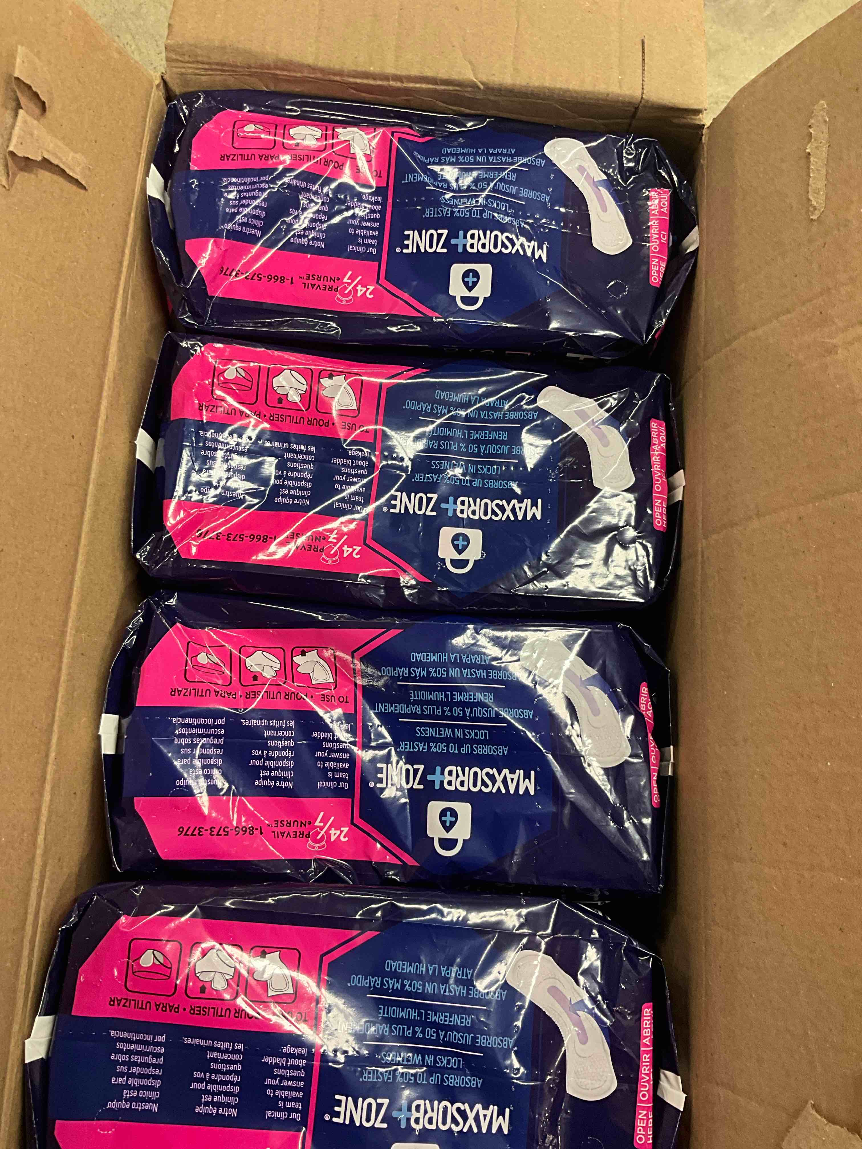 Condition photo showing New/Like New for Prevail Incontinence Bladder Control Pads for Women, Maximum Absorbency, Long Length, 39 Count (Pack of 4) 156 Count (Long)