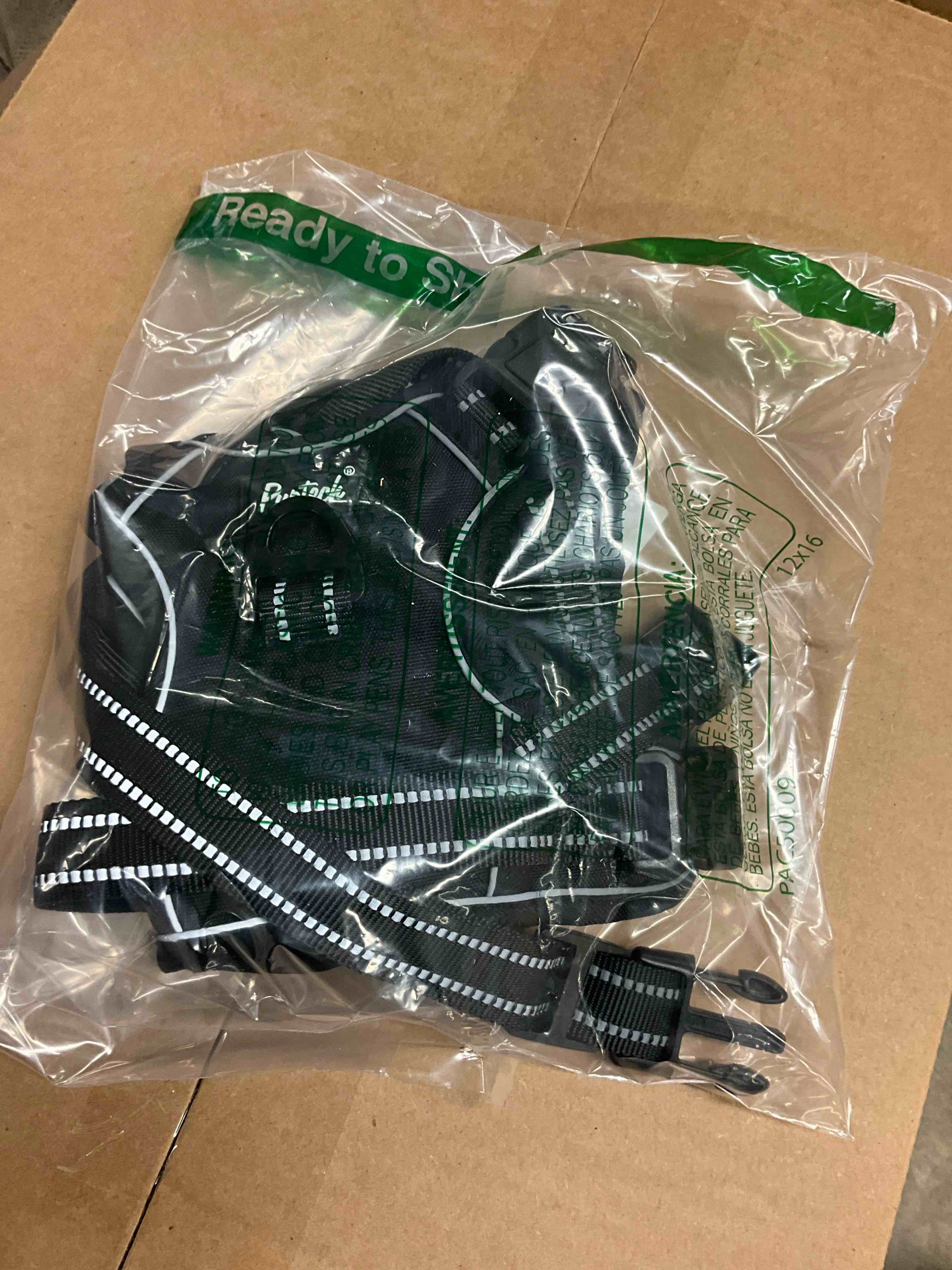 Condition photo showing New/Like New for PUPTECK No Pull Dog Harness for Large, Adjustable Reflective Dog Harness with Handle Easy Control, Comfortable Soft Padded Pet Vest Harness for Large Dogs, Black L Large Black