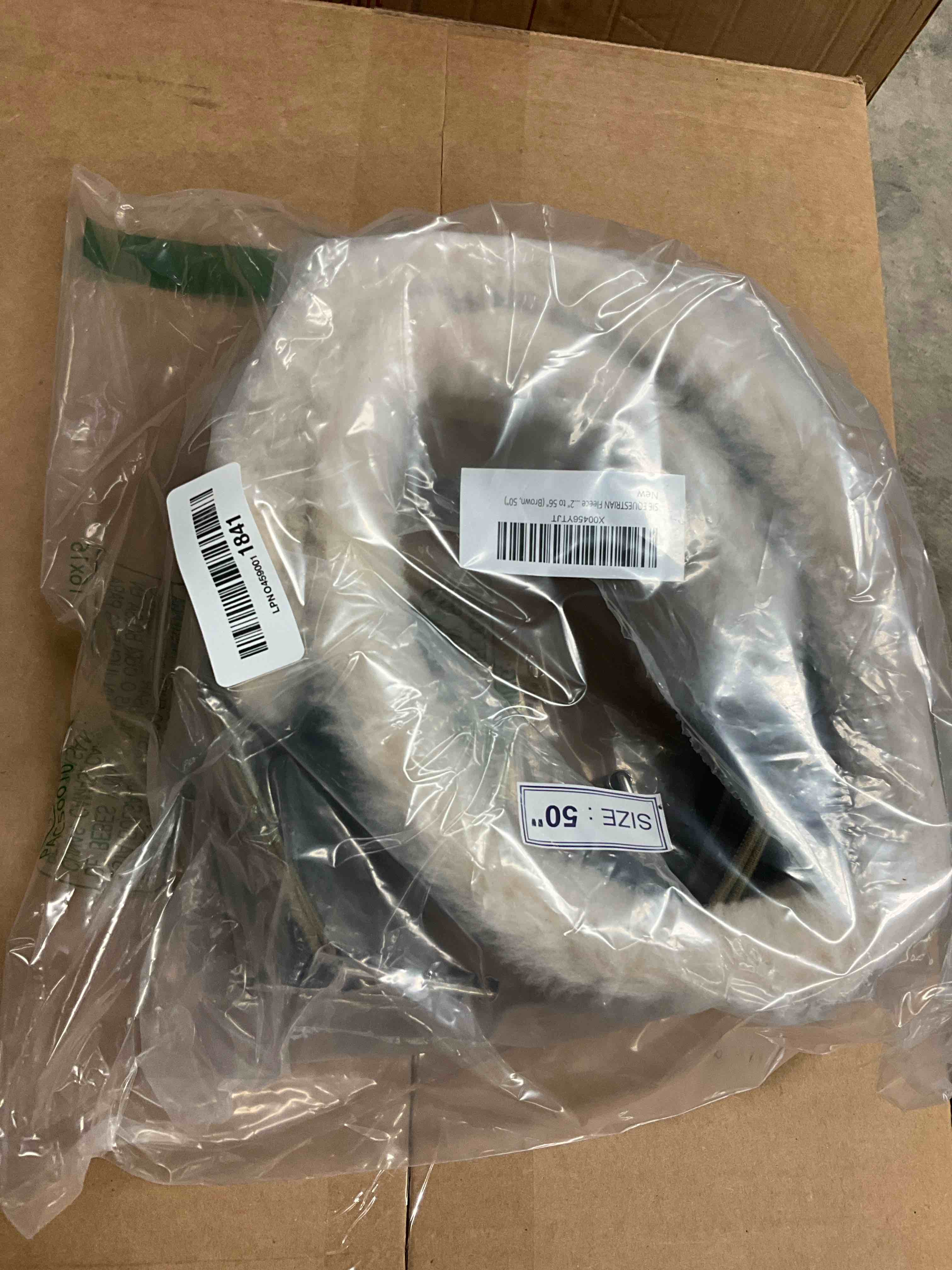 Condition photo showing New/Like New for Fleece Padded Horse Girth 32" to 56" (Brown, 50")