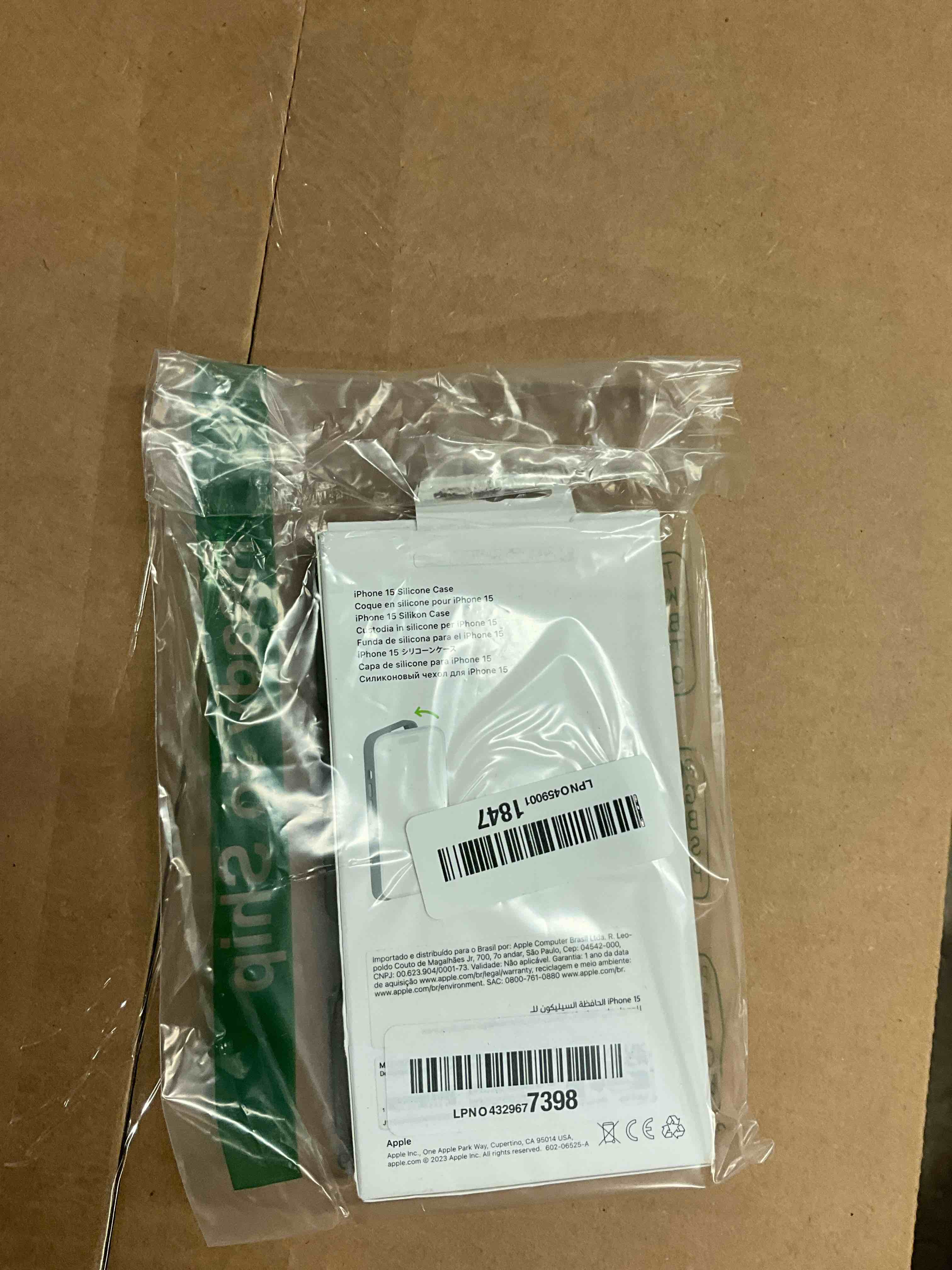 Condition photo showing New/Like New for Apple iPhone 15 Silicone Case with MagSafe - Winter Blue Silicone Winter Blue