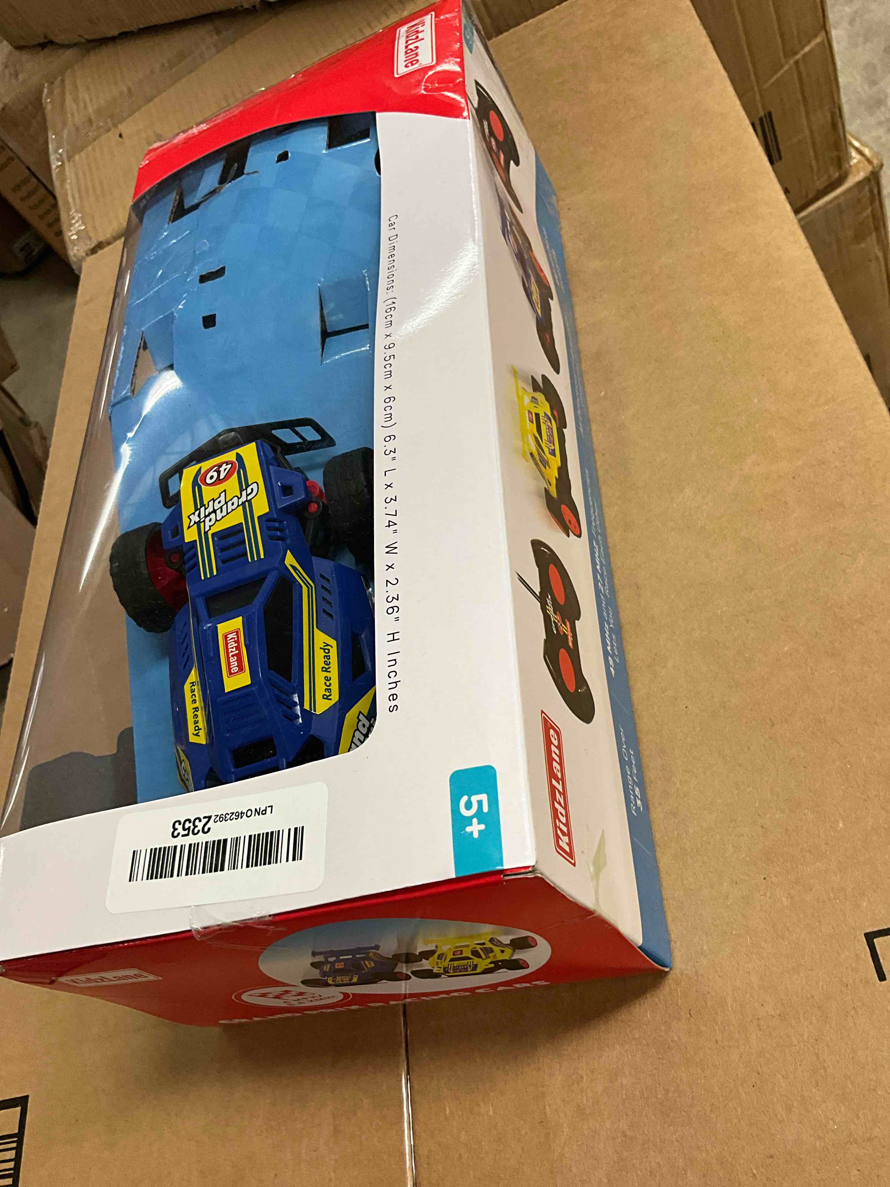 Condition photo showing Good Condition for Kidzlane Kids Remote Control Cars – 2 Race Cars Racing Together with All-Direction Drive, 35 ft Range - 2 Pack Remote Control Car Set for Kids - Remote Control car for Boys 4-7 & 8-12