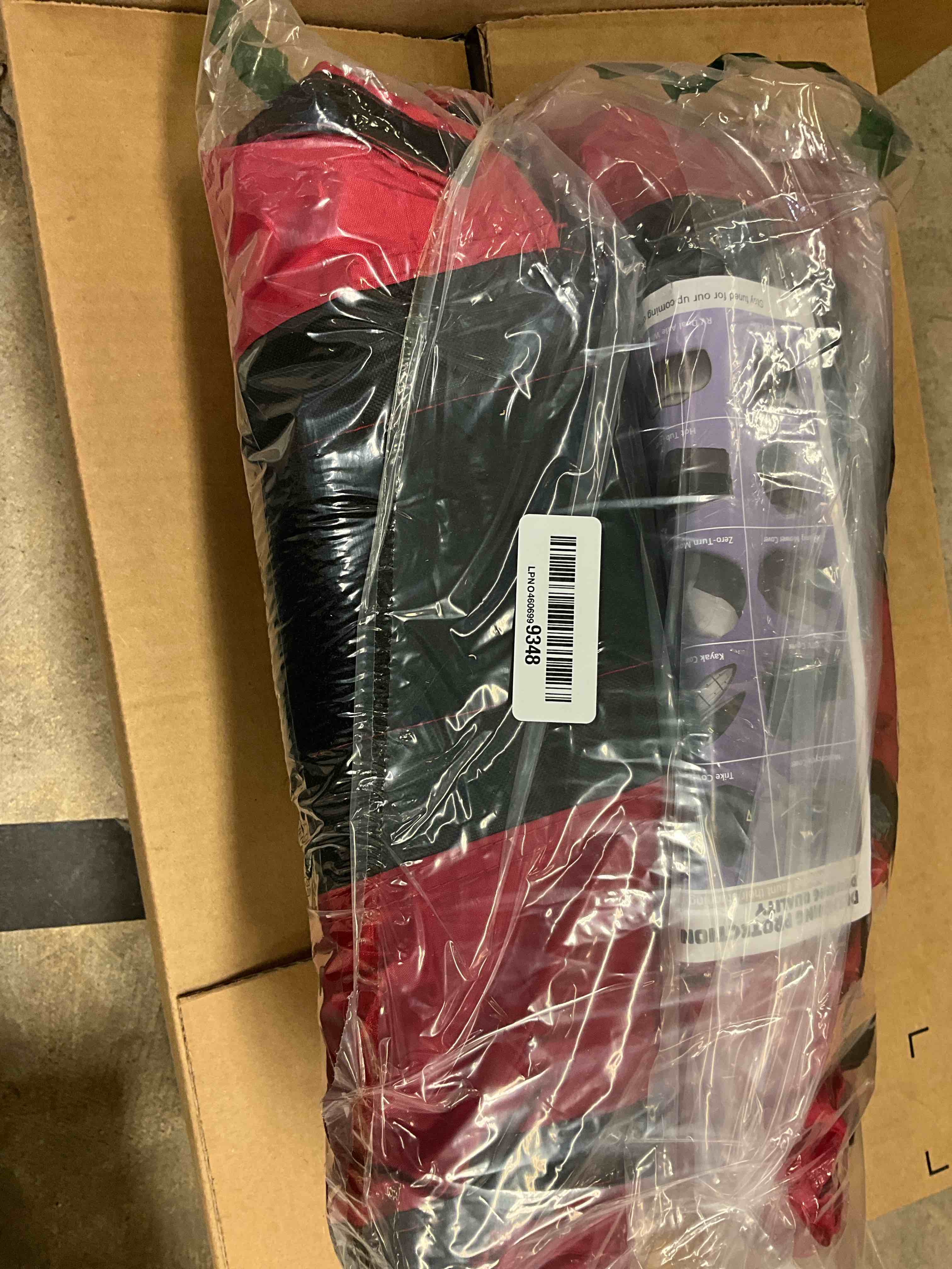 Condition photo showing New/Like New for Rosefray Seasonal Tire Totes, Spare Tire Cover, Portable Winter Wheel, Handle for Easy Transportation, Fits Tires Tire Diameters 21” to 31.5”, Set of 4 Bags Red 600D Red