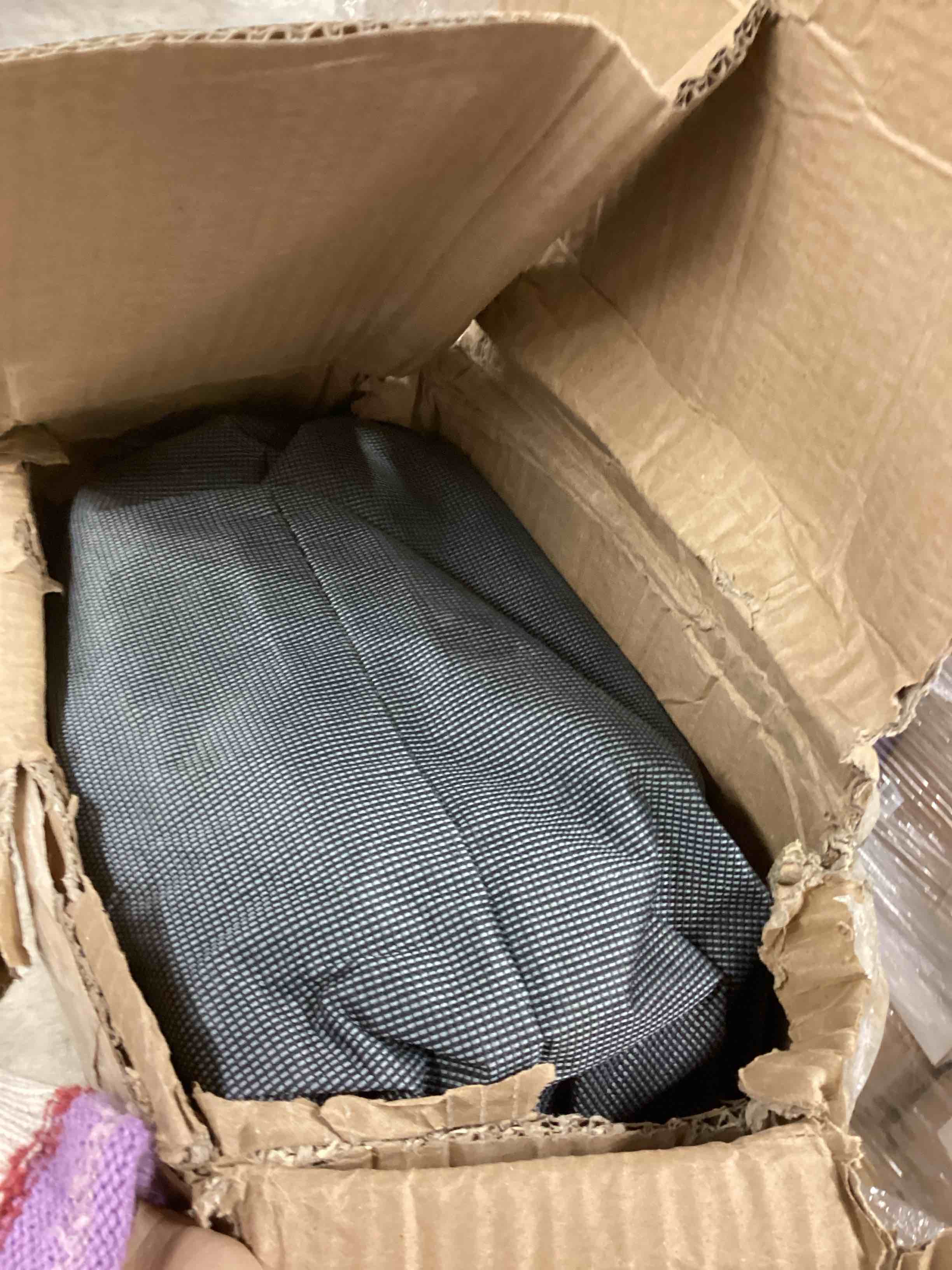 Condition photo showing As Is for Suteck Camping Cot, 32In XXL Folding Camping Cot Heavy Duty Sleeping Bed for Adults 1200D Double Layer Oxford Cots for Camping W/Pilllow Mat Carry Bag for Home Office Travel 900lbs Royal Blue 79"×32"×19"