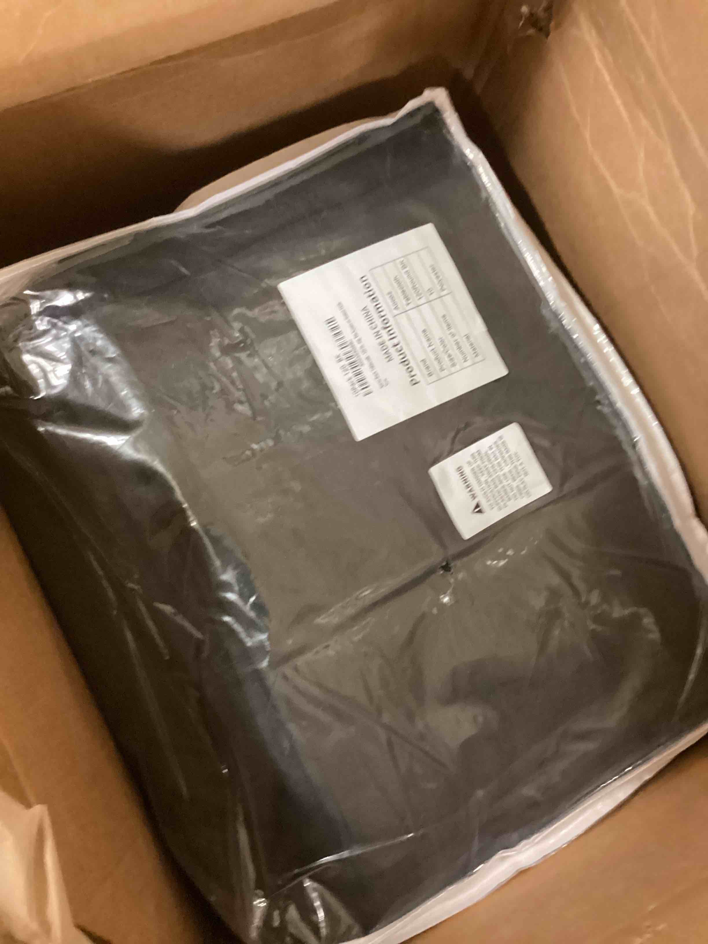 Condition photo showing New/Like New for Round Tablecloth 120 Inch 10 Pack Black Tablecloths Washable Decorative Linen Polyester Table Clothes Cover for Dining Table Banquets Buffet Parties and Wedding Black 120" (10 Pack)