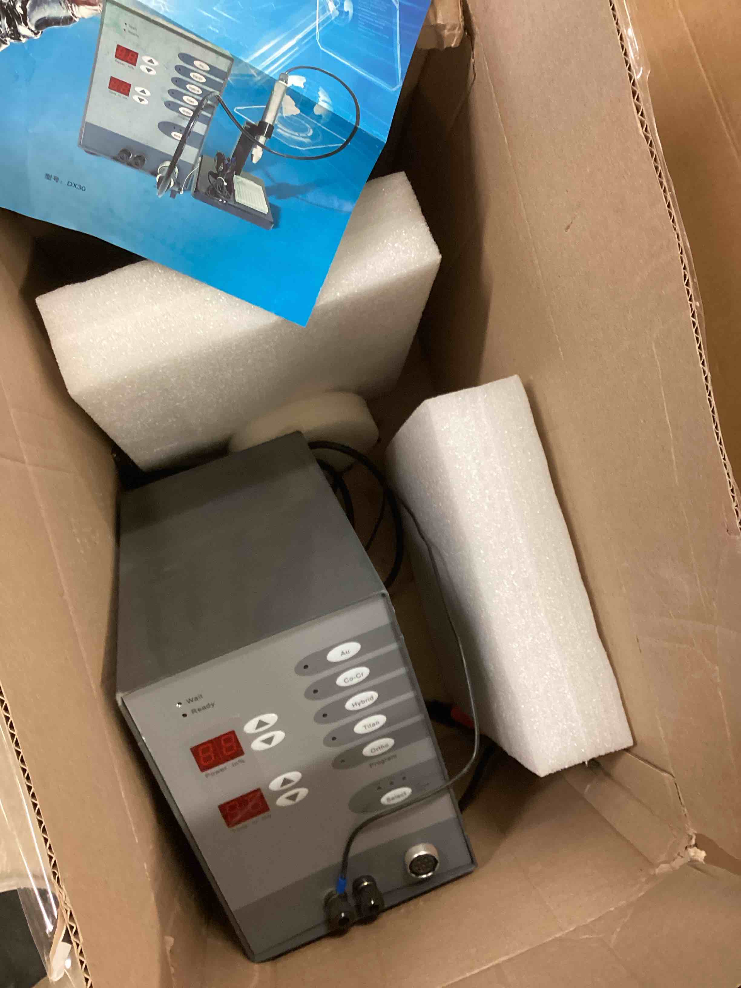 Condition photo showing As Is for Jewelry Automatic Spot Welding Machine, 110V 60HZ Pulse Argon Arc Jewelry Spot Welder for Repair Gold and Hardware Workpiece Welding, DIY Jewelry Repair Tool