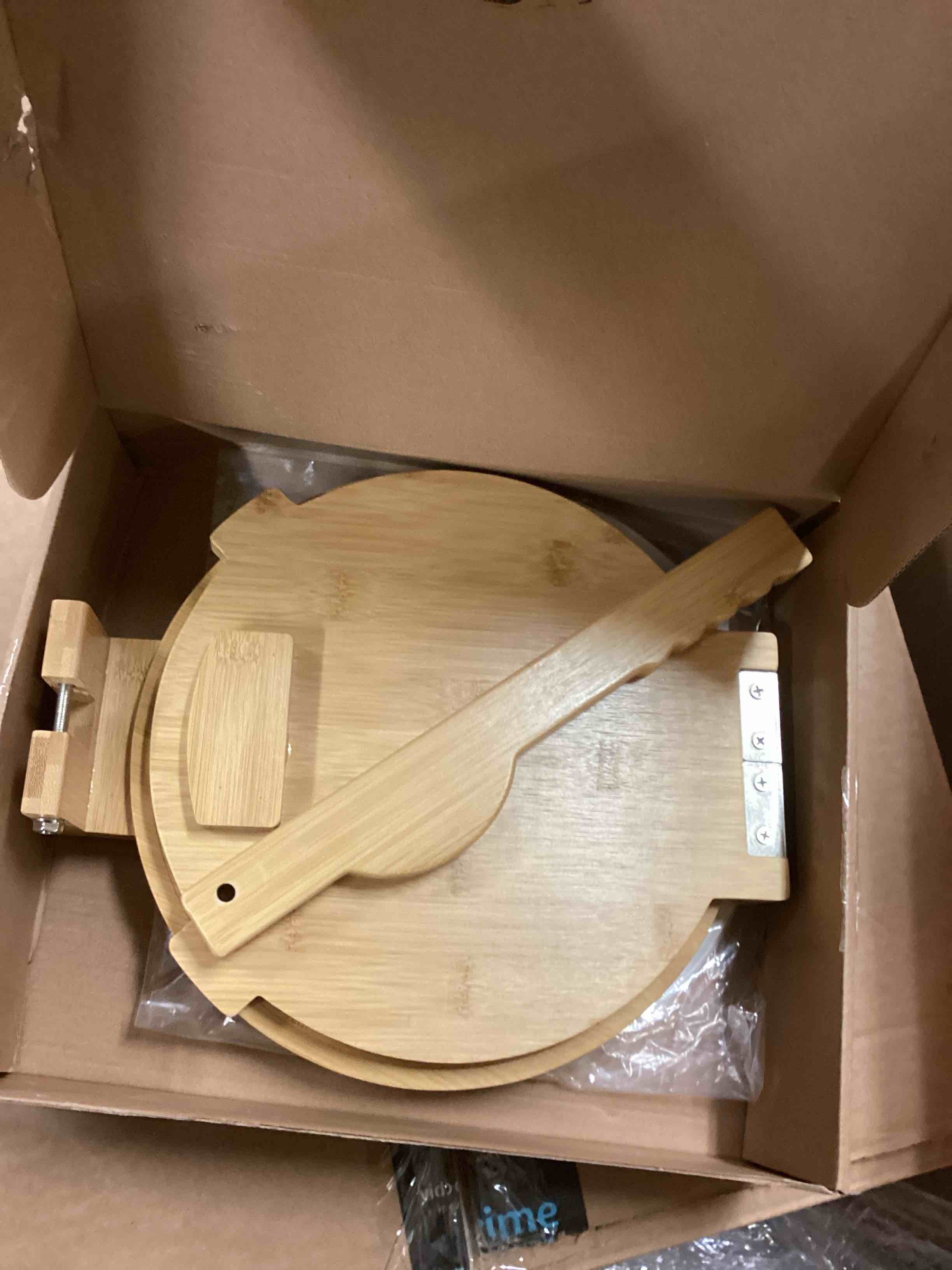 Condition photo showing Good Condition for ZUJJAFY Tortilla Press 10 Inch Bamboo Tortilla Maker with 100 Parchment Paper, Mexican Tortillera Presser Homemade Tortillas Pataconera Dough Press 10 inch Round