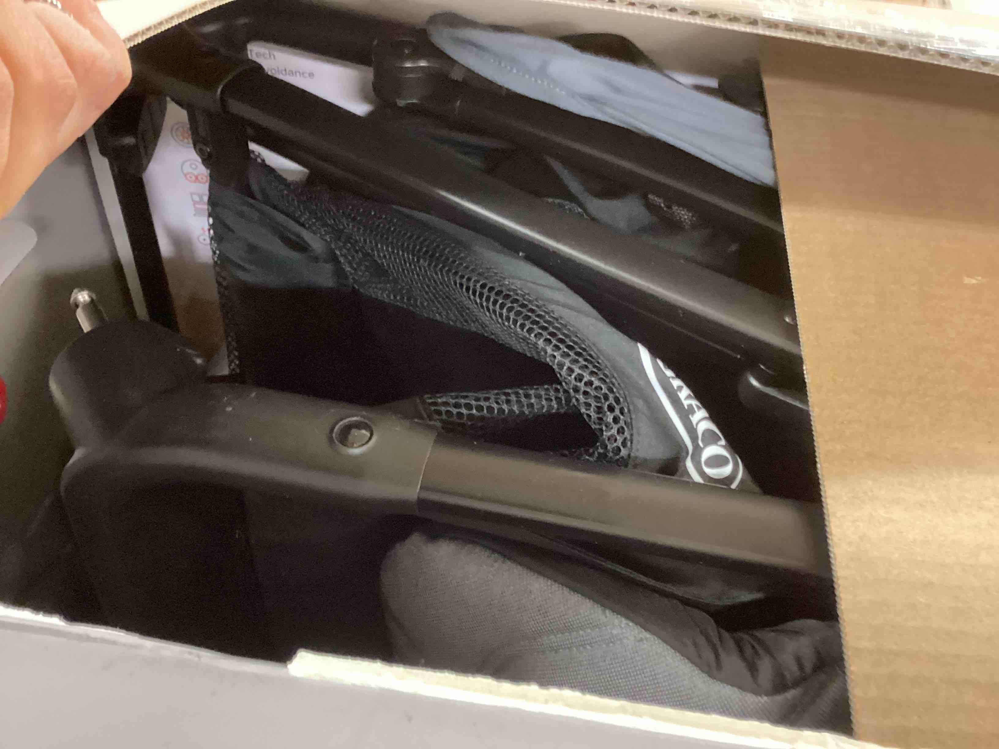 Condition photo showing As Is for Graco Ready2Jet Compact Stroller – Overhead Friendly Compact Travel Stroller with Automatic Fold, Kingston Stroller Kingston