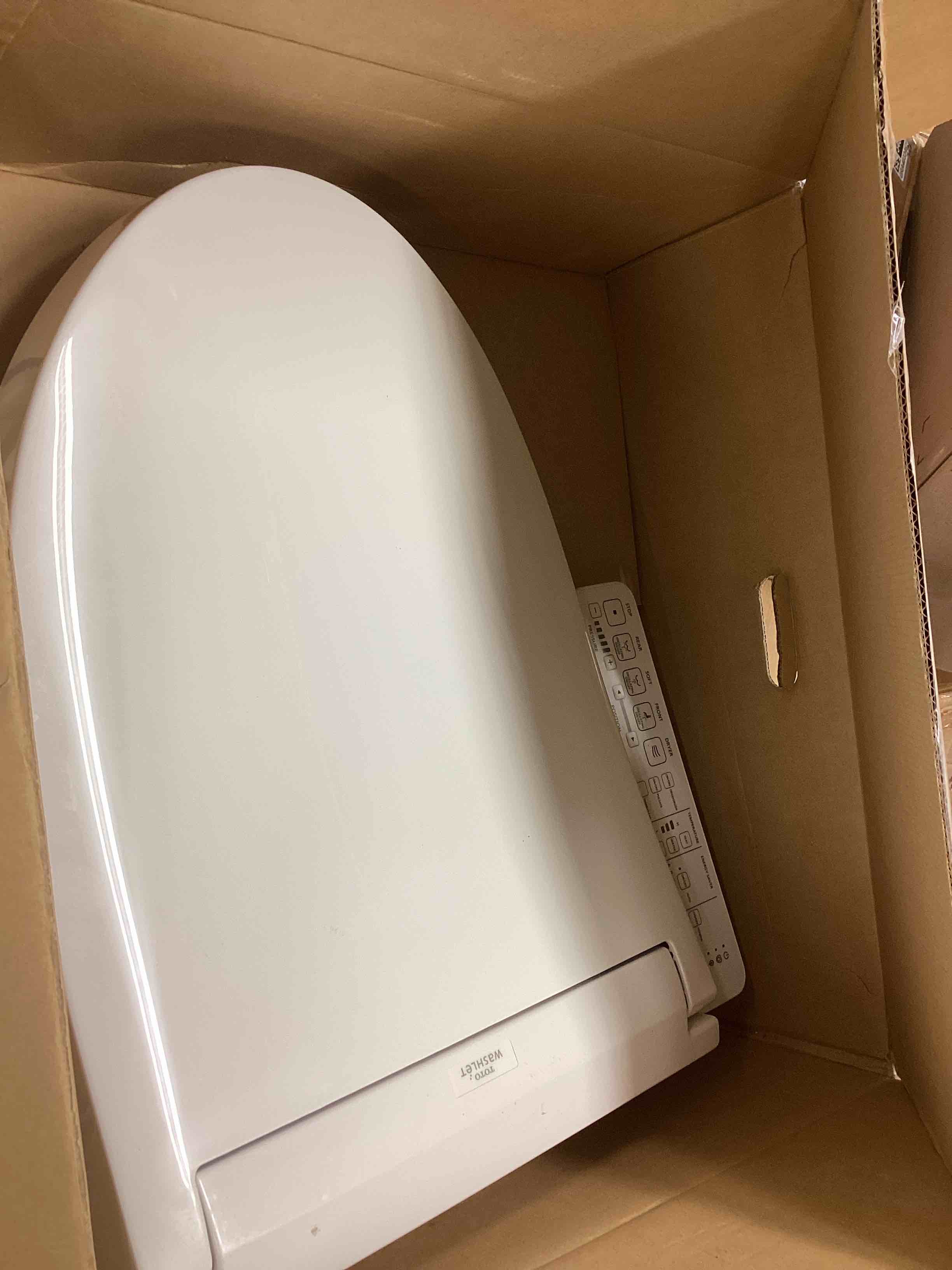 Condition photo showing Good Condition for TOTO® WASHLET® C2 Electronic Bidet Toilet Seat with PREMIST and EWATER+ Wand Cleaning, Elongated, Cotton White - SW3074#01 Cotton White Elongated