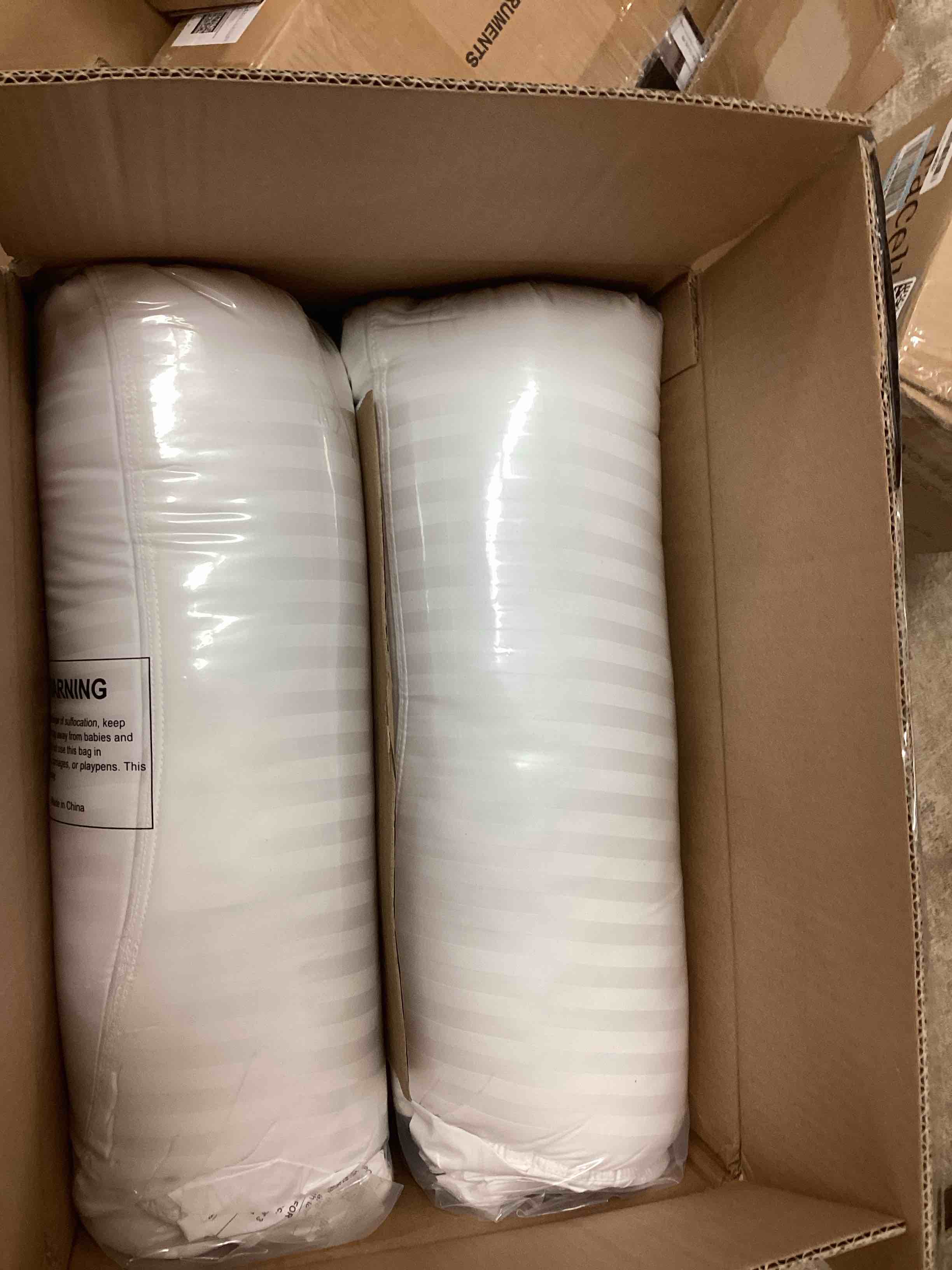 Condition photo showing New/Like New for Beckham Hotel Collection Bed Pillows Standard/Queen Size Set of 2 - Original Soft Down Alternative Pillow for Sleeping - Soft Support for Back, Stomach or Side Sleepers Queen / Standard White