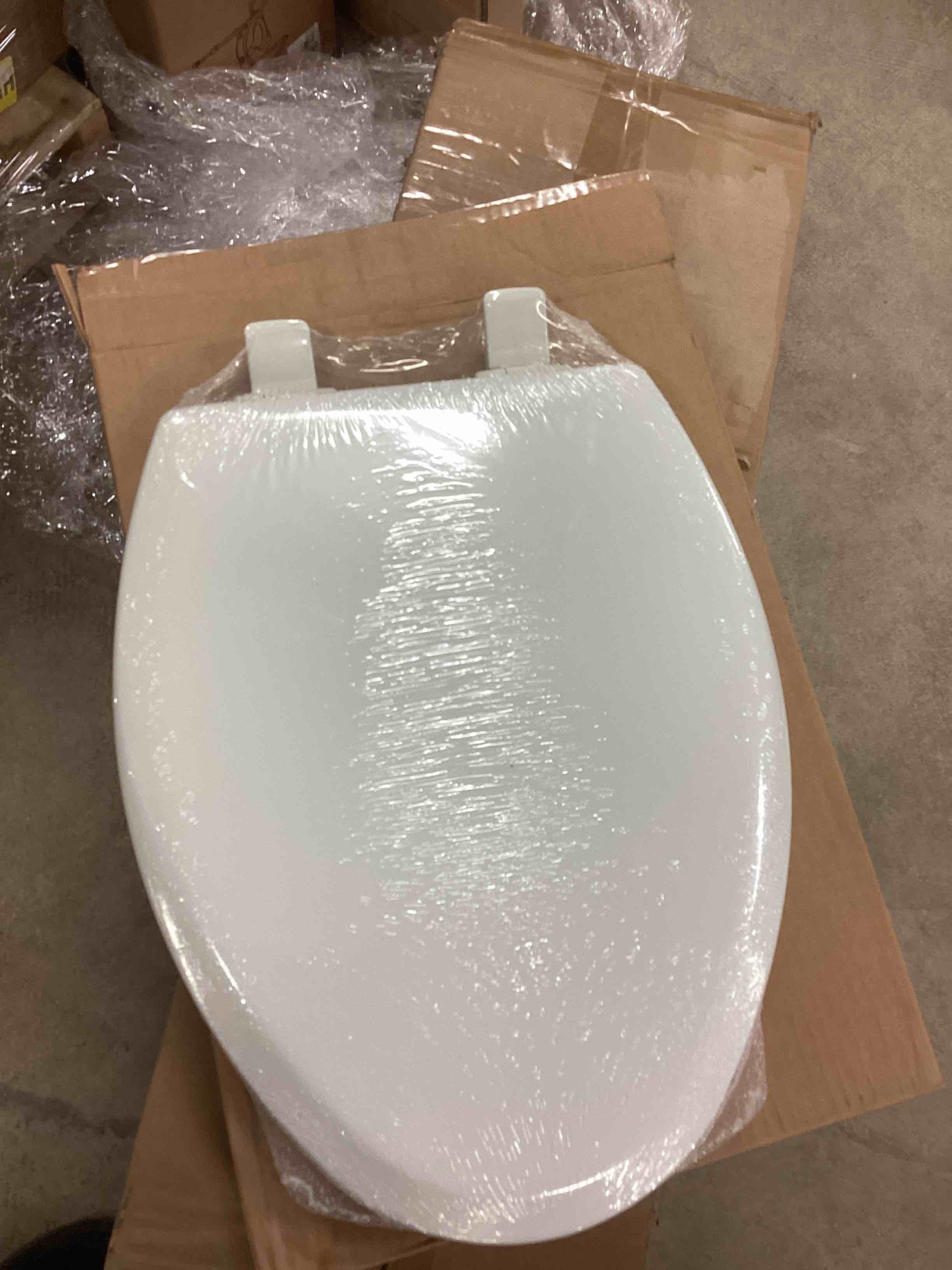 Condition photo showing New/Like New for Mayfair NextStep2 Toilet Seat with Built-In Potty Training Seat, Slow-Close, Removable that will Never Loosen, Elongated, White Elongated (1-Pack) 1-Pack