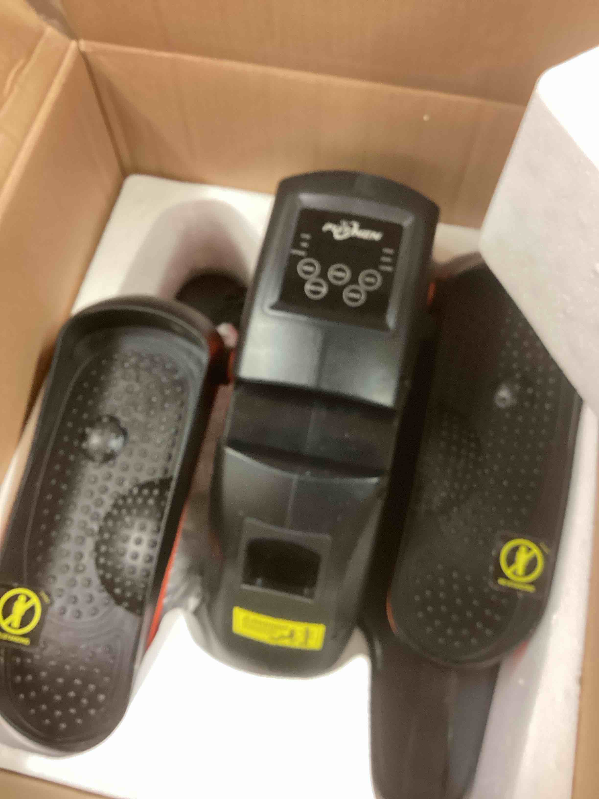 Condition photo showing As Is for Under Desk Elliptical Machine, Electric Elliptical Leg Exerciser for Seniors with 12 Adjustable, Portable Quiet Elliptical Exercise Machine, Seated Pedal Exerciser with Remote Control