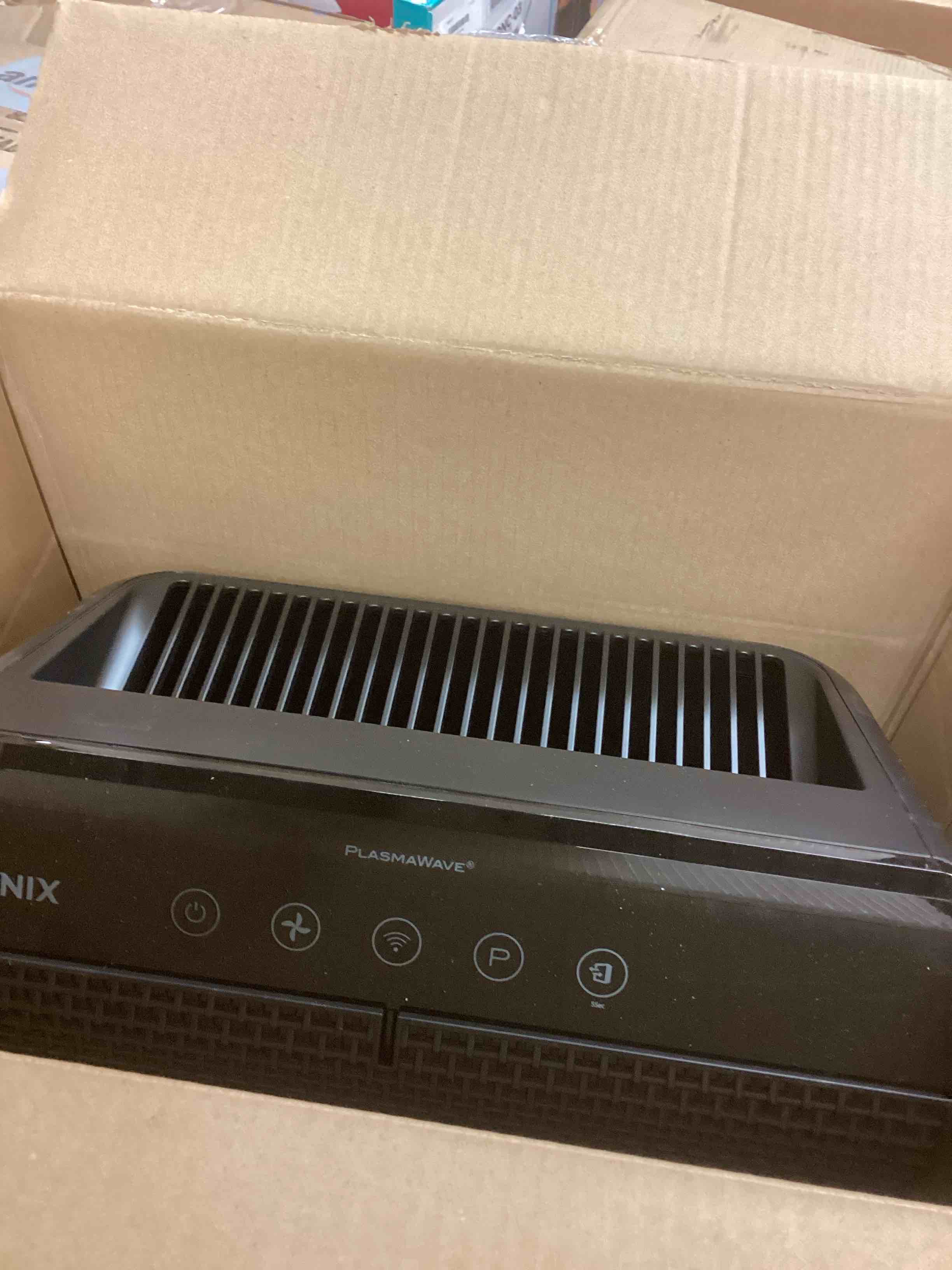 Condition photo showing As Is for WINIX 5520 Air Purifier for Home Large Room Up to 1882 Ft² in 1 Hr With Air Quality Monitor, True HEPA, High Deodorization Carbon Filter and Auto Mode, Captures Pet Allergies, Smoke, Dust. Black Air Purifier