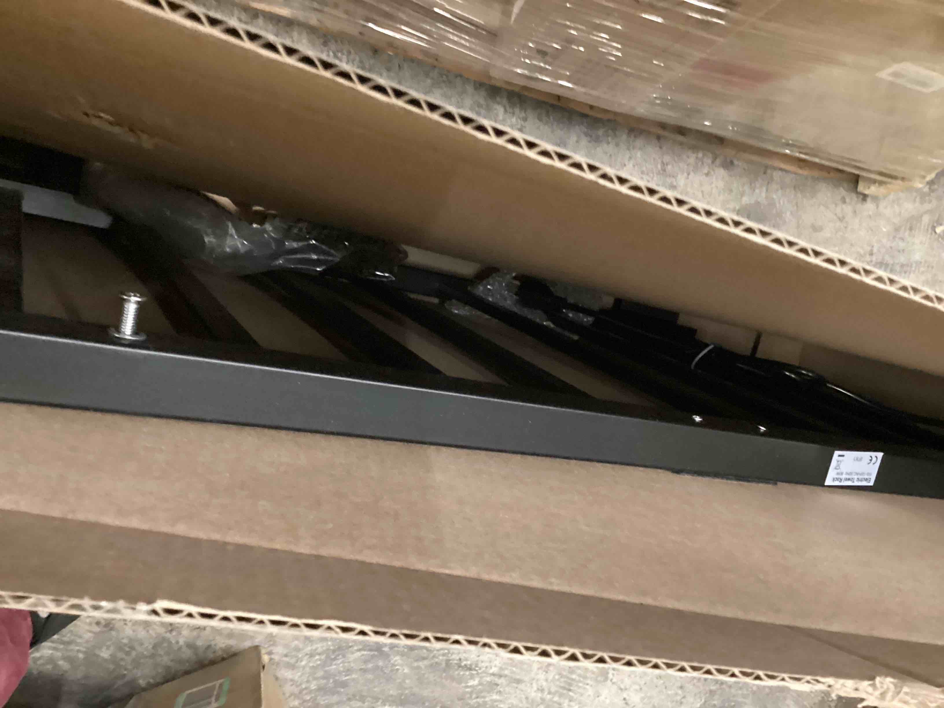 Condition photo showing As Is for Towel Warmer Heated Towel Bar-Rack - Nopwer Bathroom Wall Mounted Electric Towel Drying Plug-in Matte Black 8 Bars