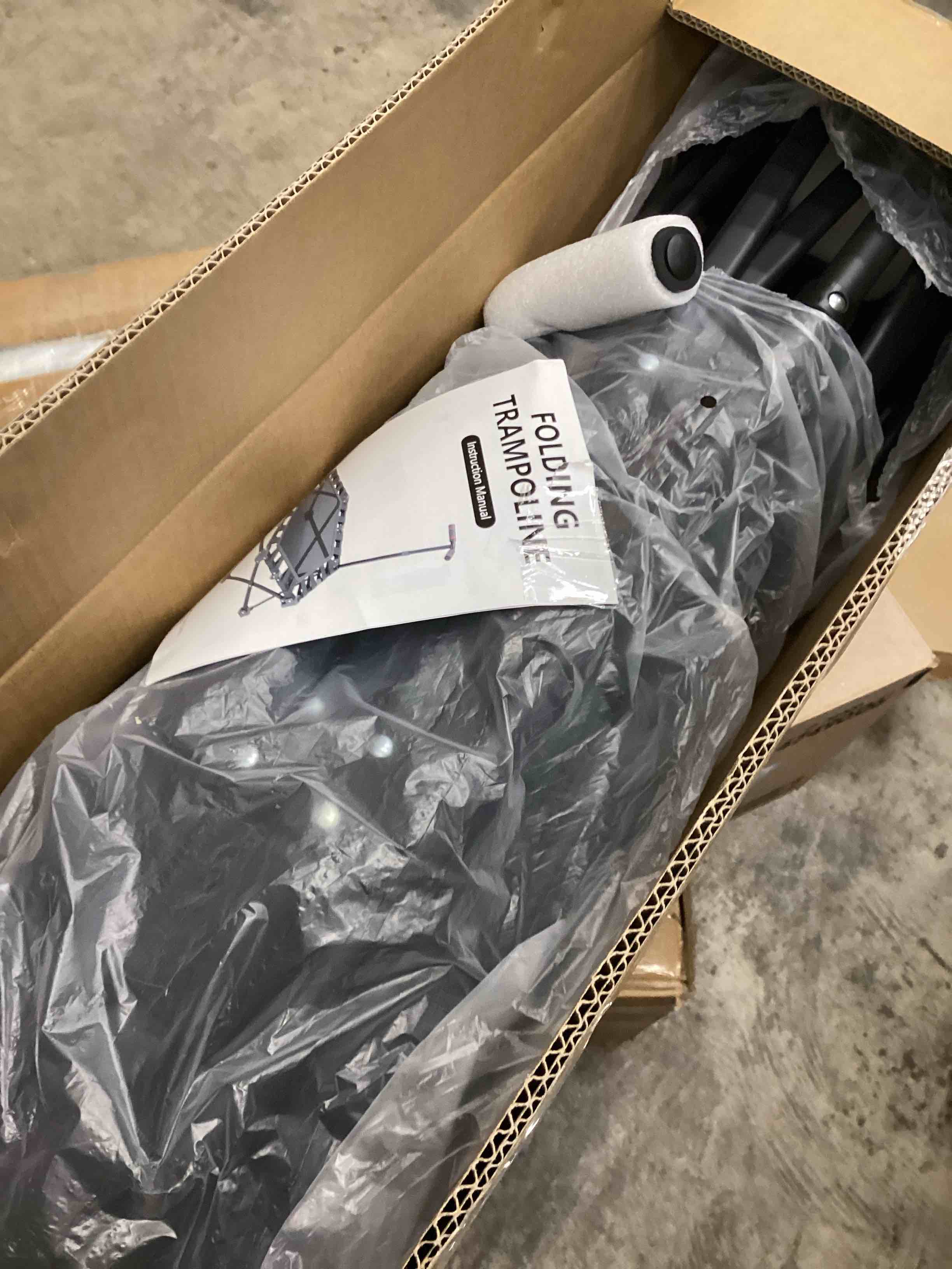 Condition photo showing Good Condition for East Mount Foldable Mini Trampoline Indoor, Folding Rebounder Trampoline for Adults with Handles, Exercise Rebounder, Small Trampoline for Adults, for Indoor Garden Workout 42-Inch