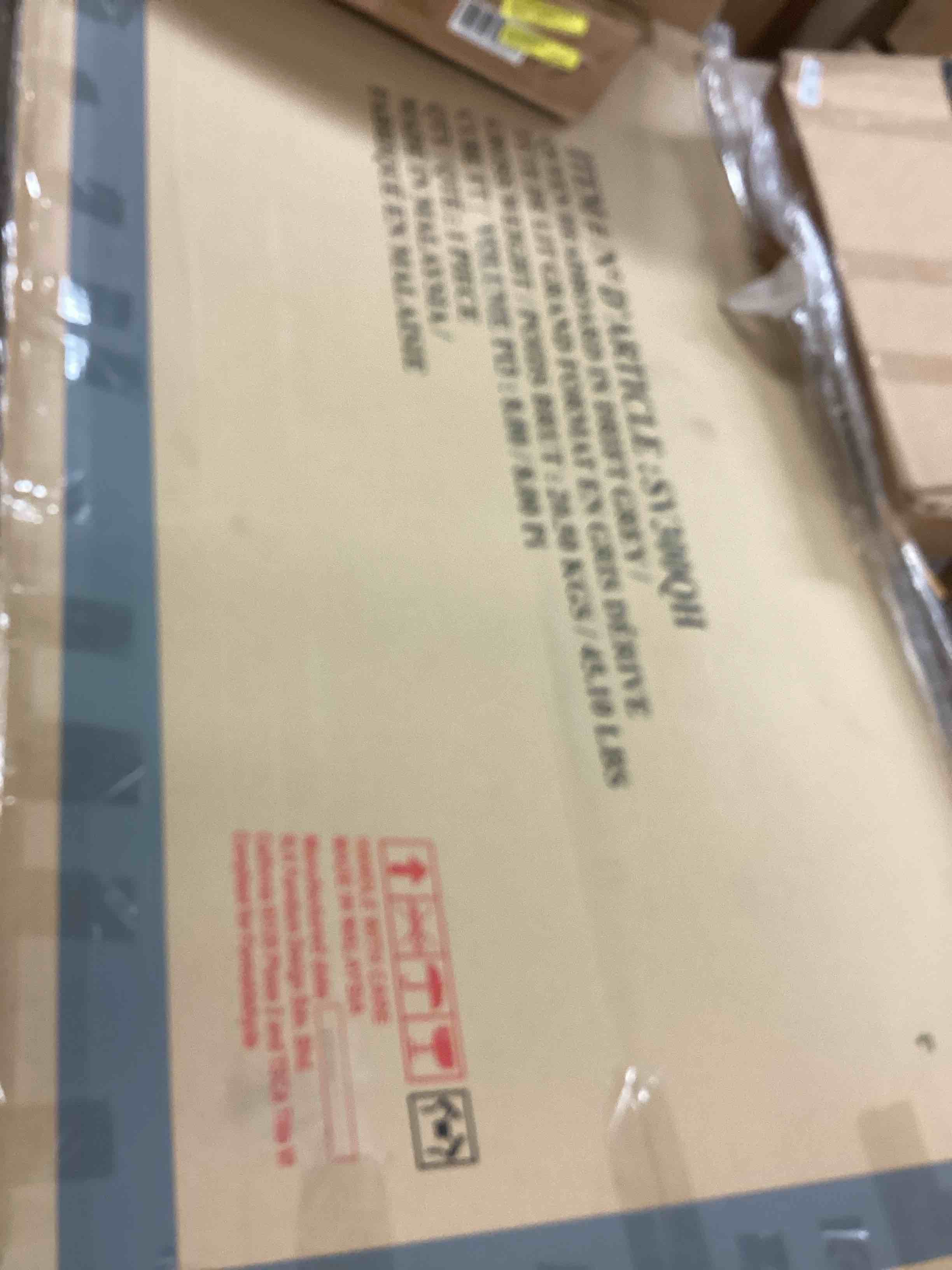 Condition photo showing Good Condition for Sullivan Queen bed in Drift Grey (incomplete 2 boxes only) headboard,storage rails with 4 drawers 