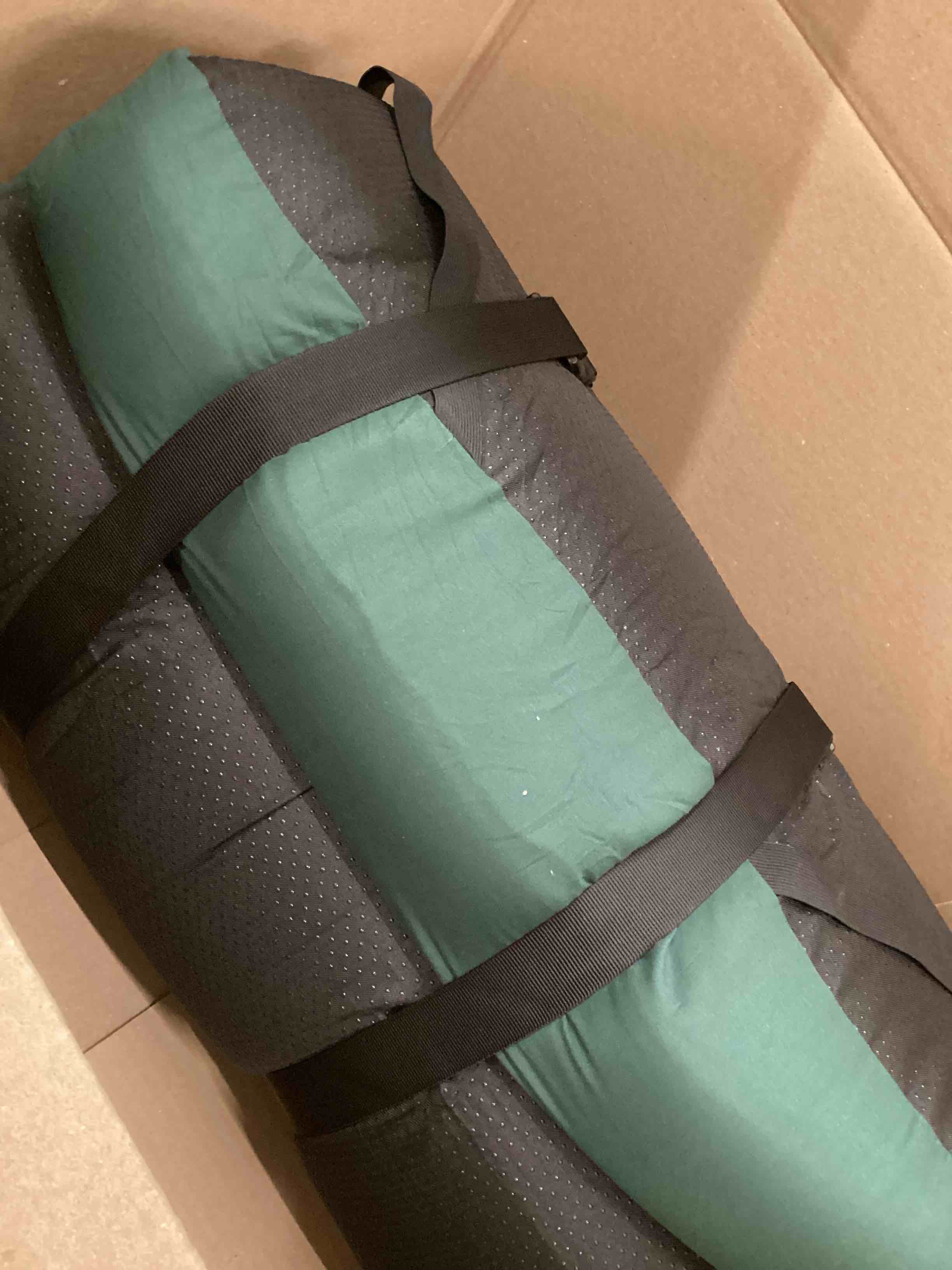 Condition photo showing Good Condition for CYMULA Memory Foam Camping Mattress Pad,3inch Sleeping Pad for Camping,Non-Slip Bottom Floor Cot Car Mattress Bed with Retaining Portable Roll up Mattress Pad Mat for Travel Truck Guest Bed Tent Kids:63*25*3 DARK GREEN