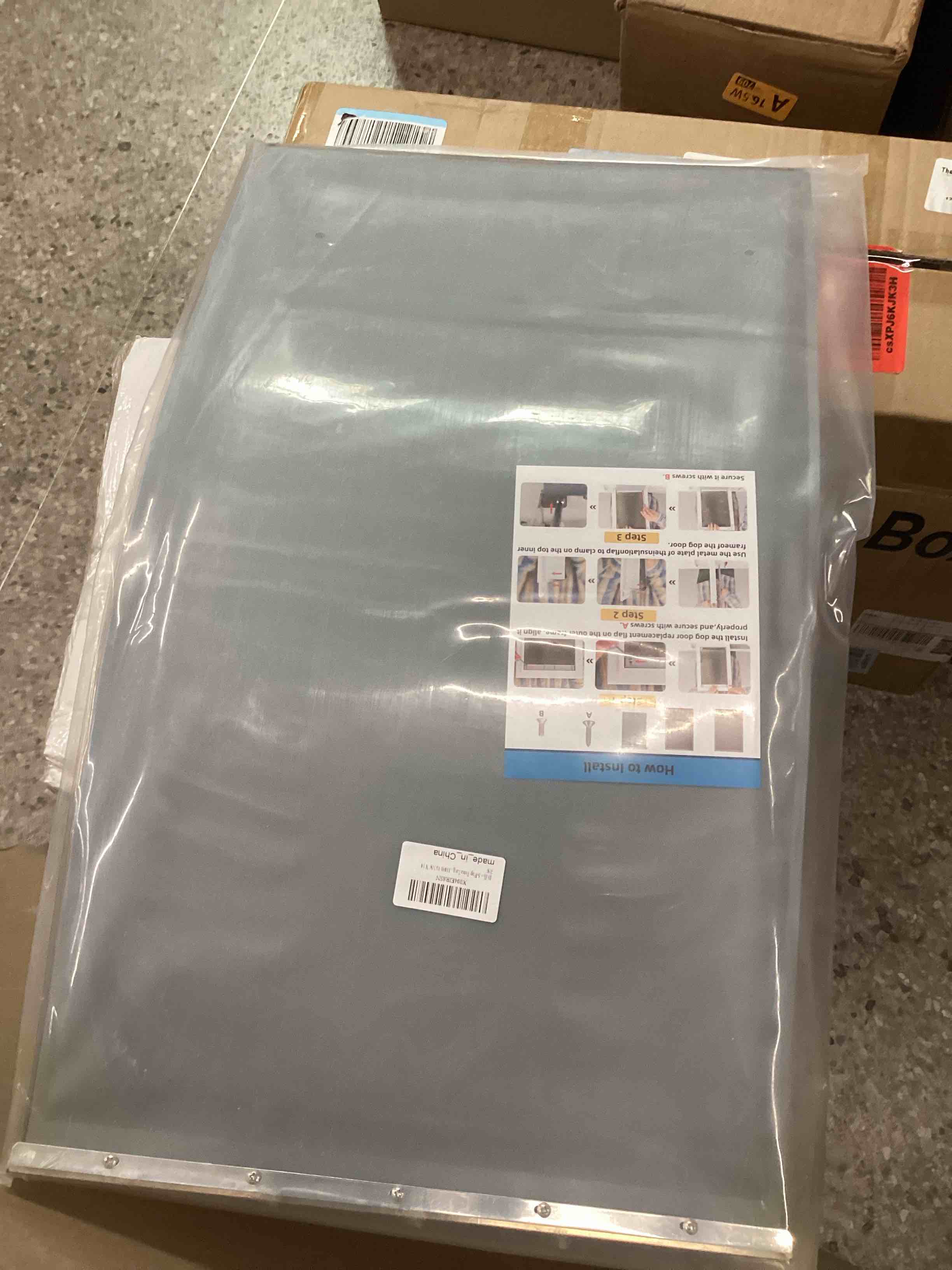 Condition photo showing New/Like New for 3-Flap Extra Large Dog Door Replacement Flap with Screws, Extreme Weather Replacement Flaps - Compatible with PetSafe Freedom Doggie Doors Replacement Flaps PAC11-11040 13 1/8" X 24 7/8"