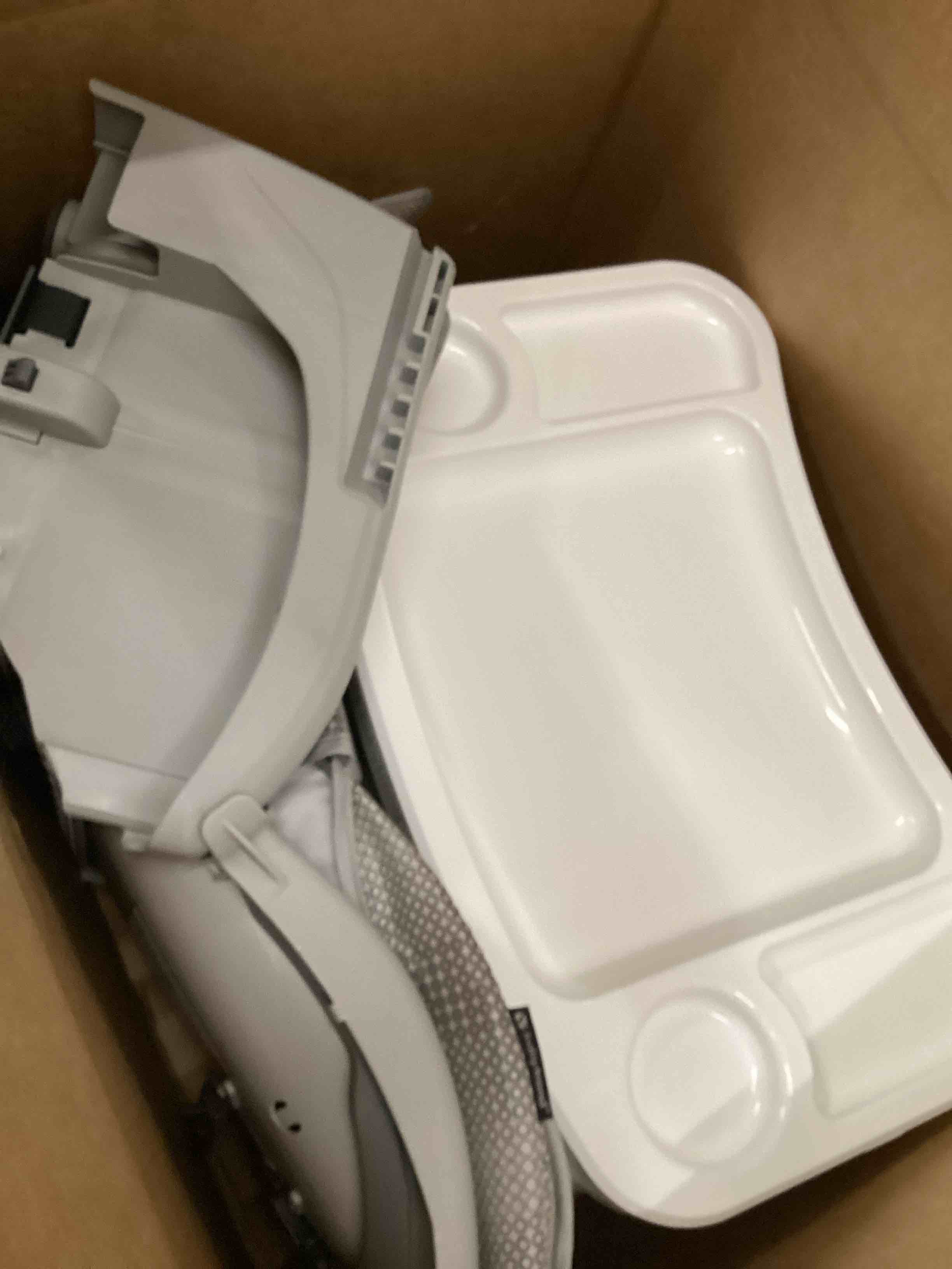 Condition photo showing As Is for Baby Trend Everlast 7-in-1 High Chair, Charcoal Stone