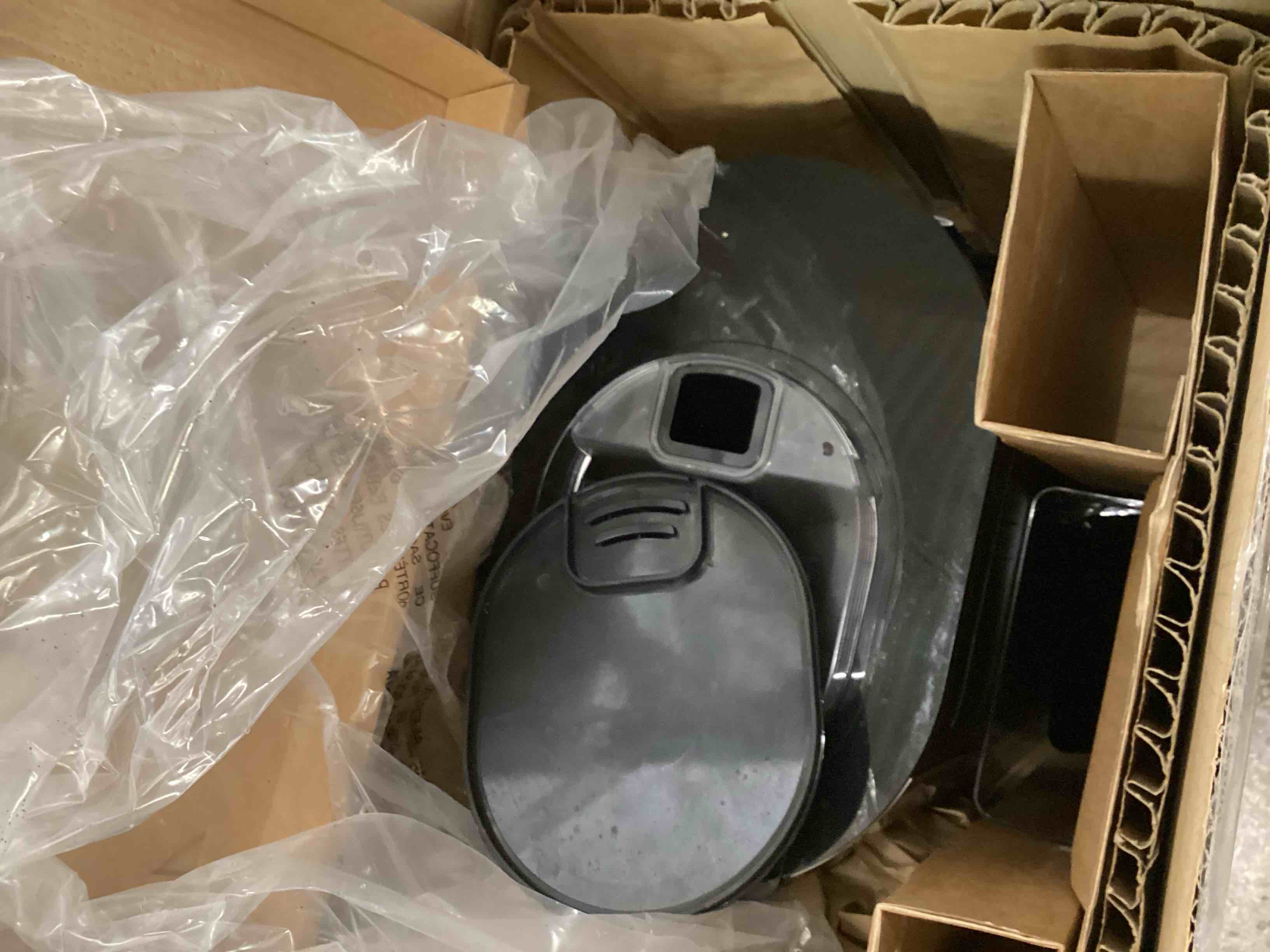 Condition photo showing As Is for De'Longhi TrueBrew Drip Coffee Maker, Built in Grinder, Single Serve, 8 oz to 24 oz, Hot or Iced Coffee, Stainless, CAM51025MB