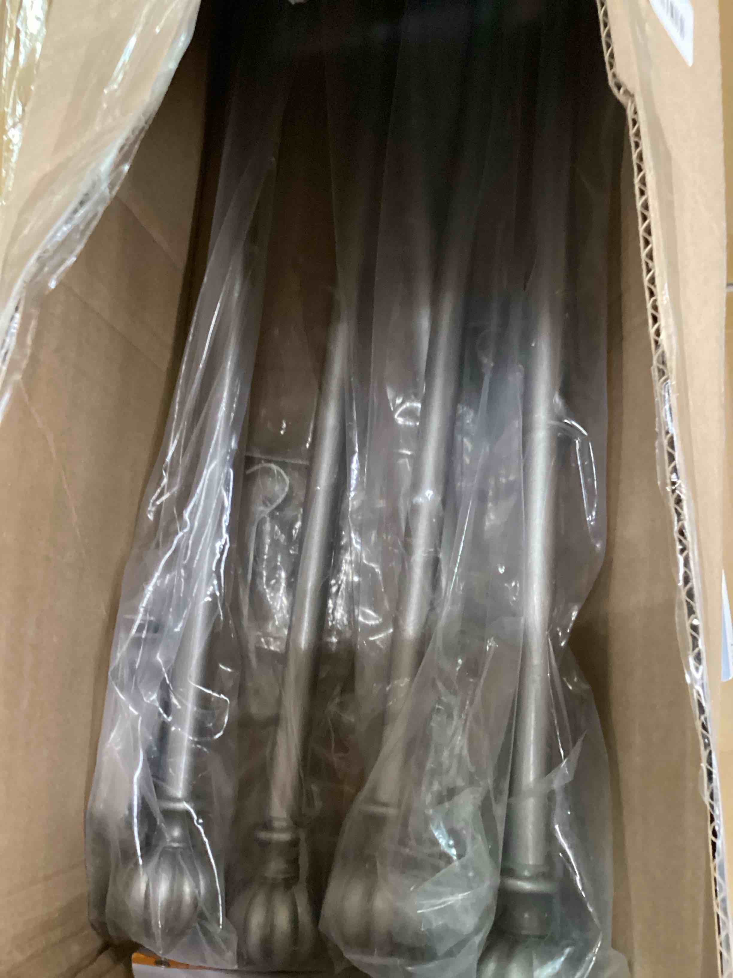 Condition photo showing New/Like New for Kenney - 71631 Rachel Standard Decorative Window Curtain Rod, 28 to 48-Inch, Italian Pewter 28-48" Italian Pewter