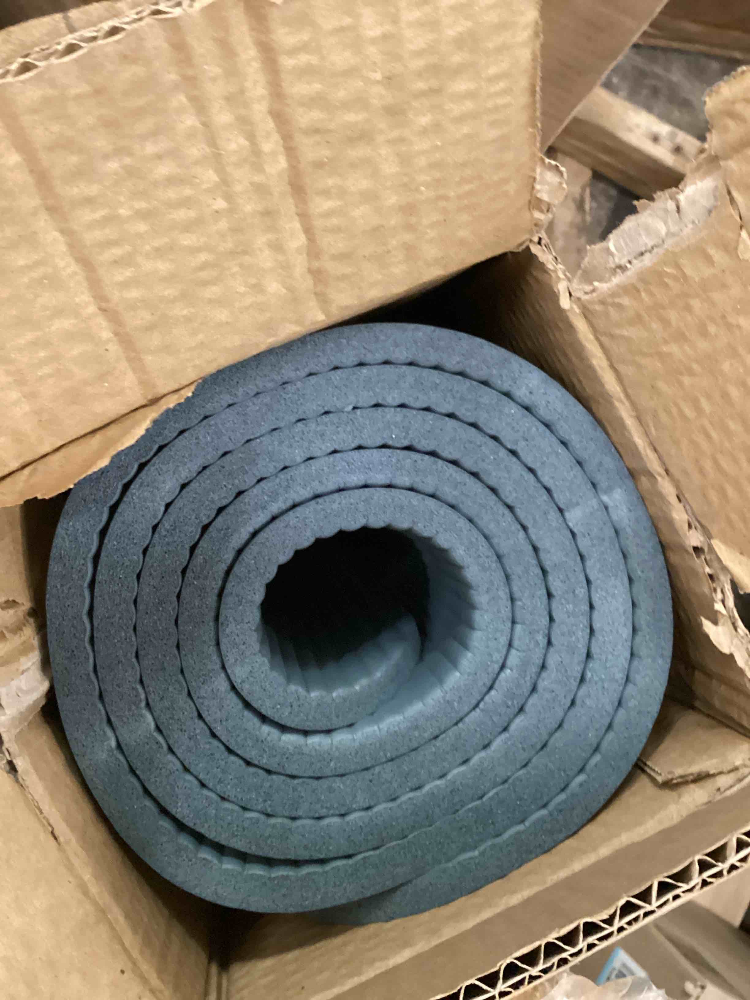 Condition photo showing Good Condition for Gaiam Essentials 2/5" Thick (10mm) Yoga & Pilates, Fitness & Exercise Mat with Easy-Cinch Carrier Strap Cushion Support For Fitness and Gym Workouts