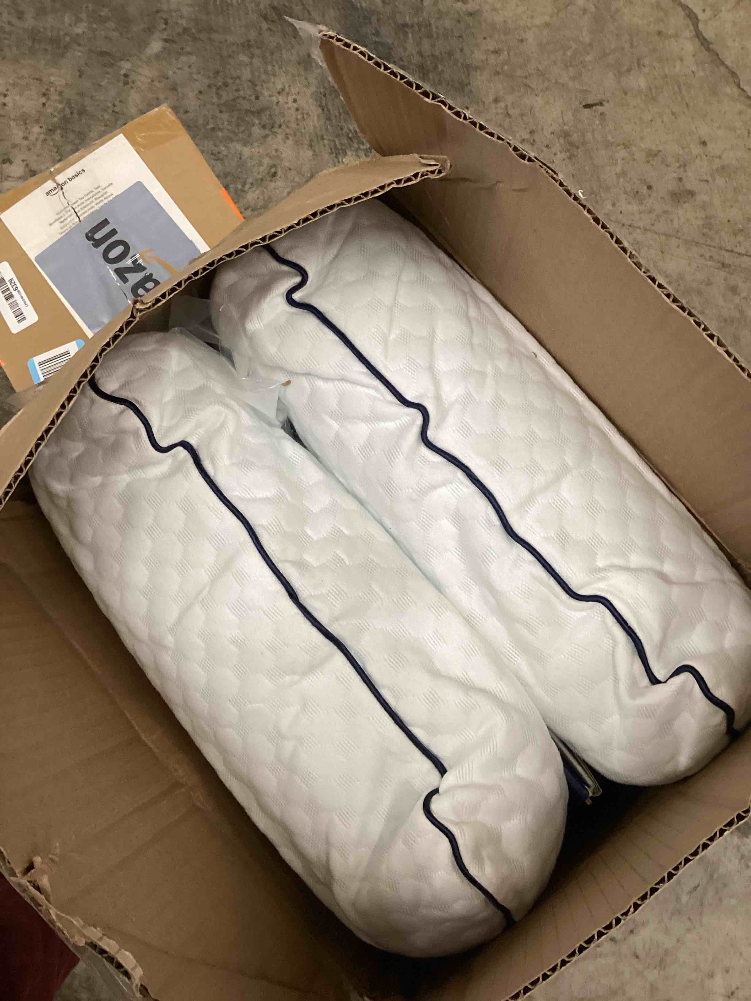 Condition photo showing Good Condition for WEEKENDER Gel Memory Foam Pillow - Standard Size - 2-Pack - Medium Plush Feel - Neck & Shoulder Support - For Back, Side, & Stomach Sleepers - Home, Hotel, & Hospital Essentials Standard 2 Pack